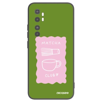 Picasee silikonowe czarne etui na Xiaomi Mi Note 10 Lite - Matcha club