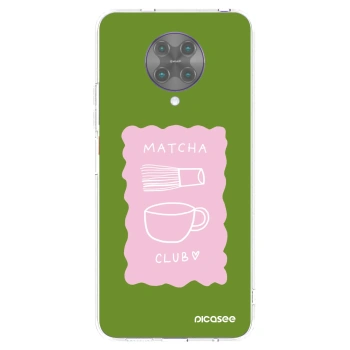 Picasee silikonowe przeźroczyste etui na Xiaomi Poco F2 Pro - Matcha club