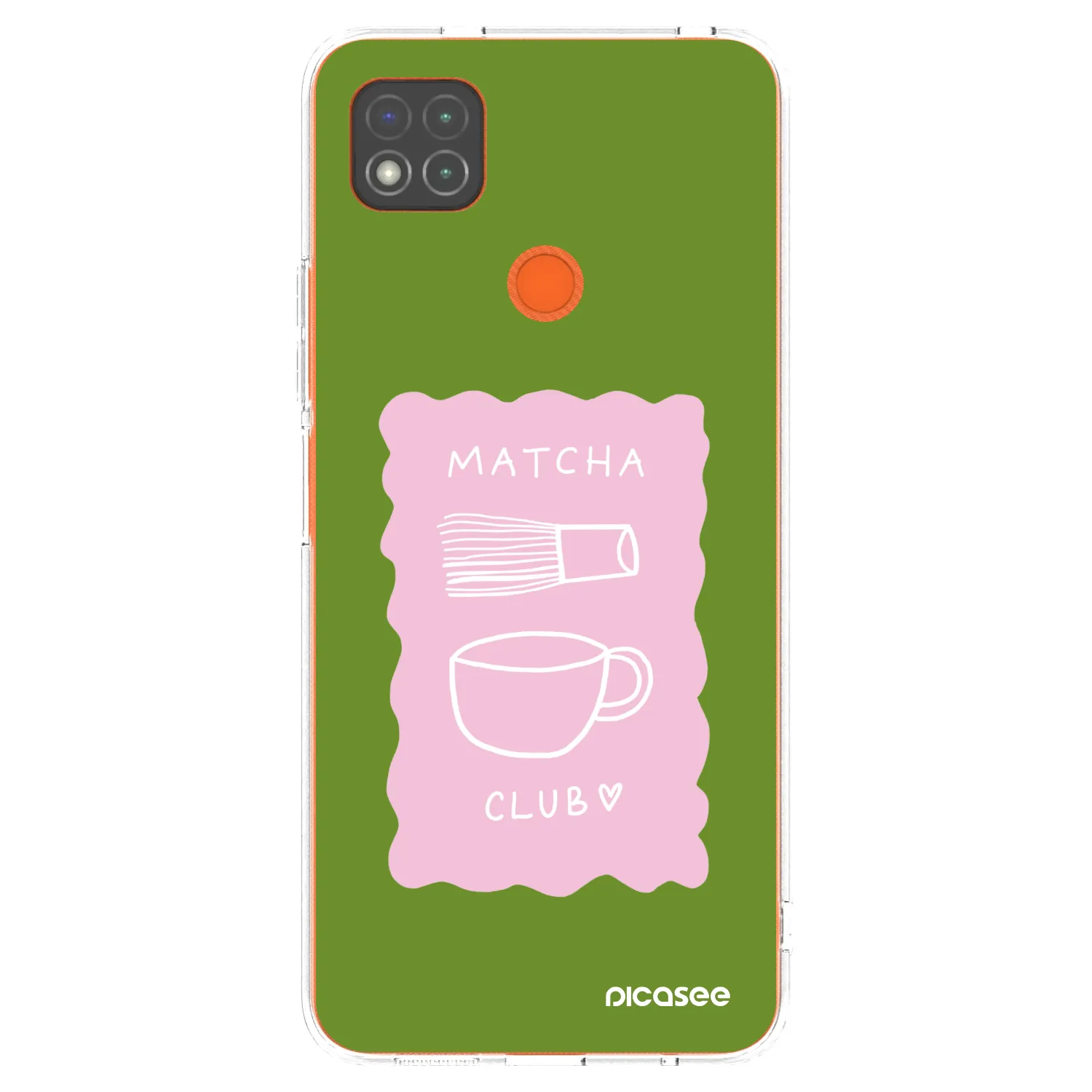 Picasee silikonowe przeźroczyste etui na Xiaomi Redmi 9C - Matcha club