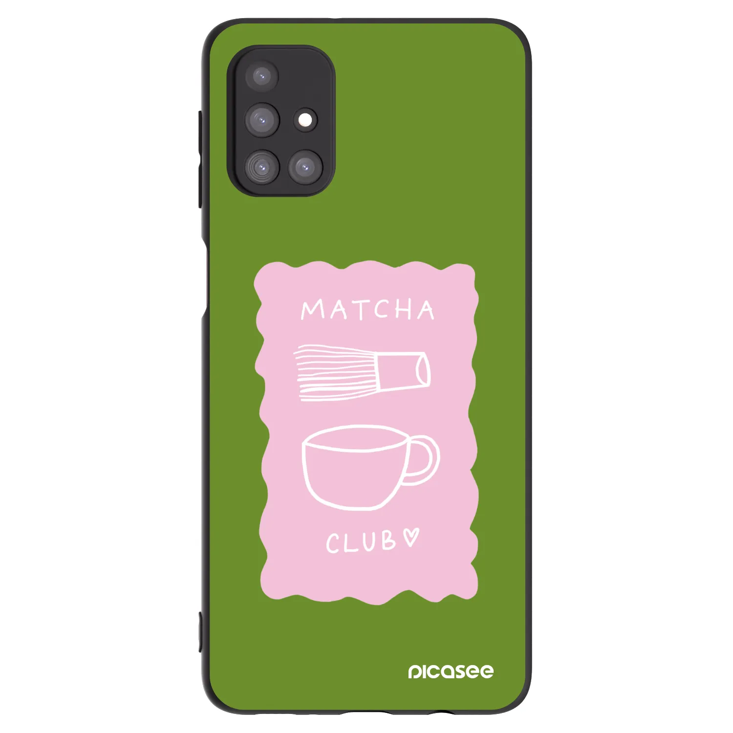 Picasee silikonowe czarne etui na Samsung Galaxy M31s - Matcha club