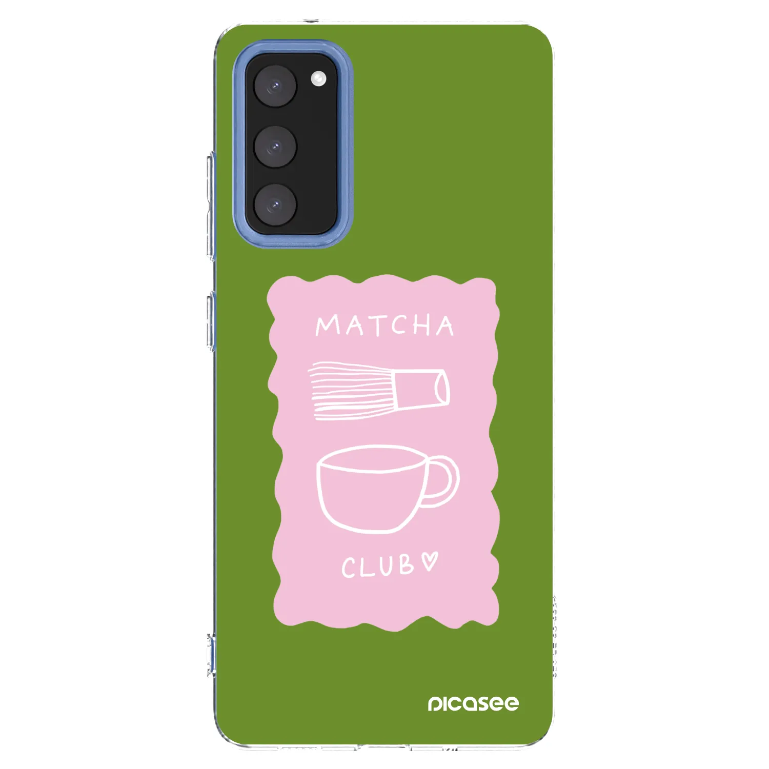 Picasee silikonowe przeźroczyste etui na Samsung Galaxy S20 FE - Matcha club