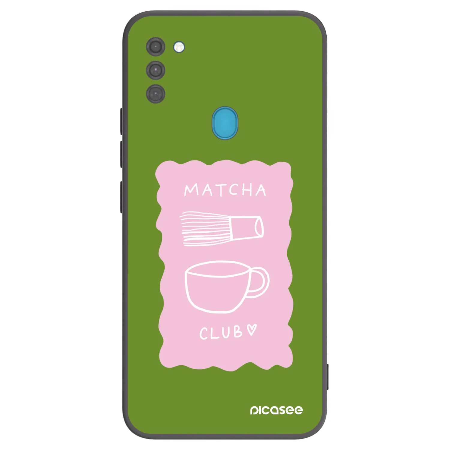 Picasee silikonowe czarne etui na Samsung Galaxy M11 - Matcha club