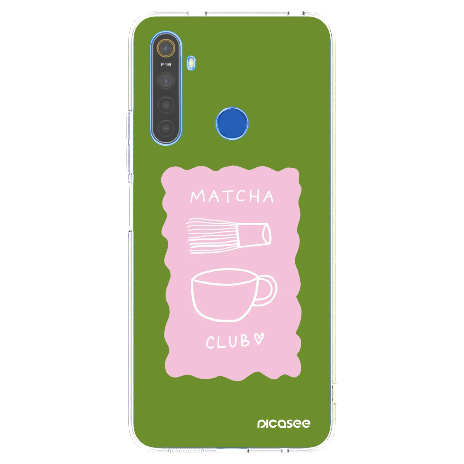 Picasee silikonowe przeźroczyste etui na Realme 5 - Matcha club