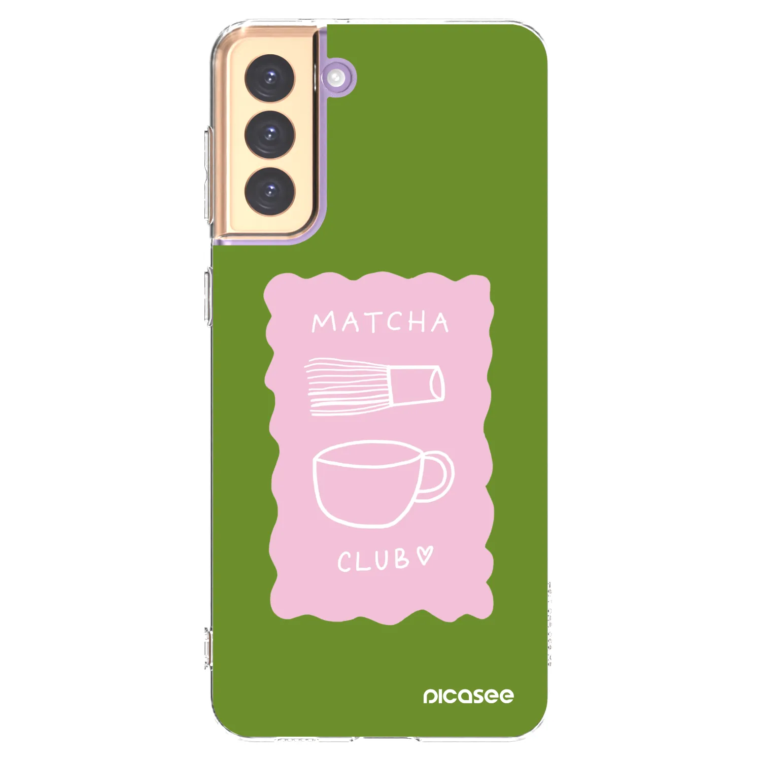 Picasee silikonowe przeźroczyste etui na Samsung Galaxy S21+ 5G G996F - Matcha club
