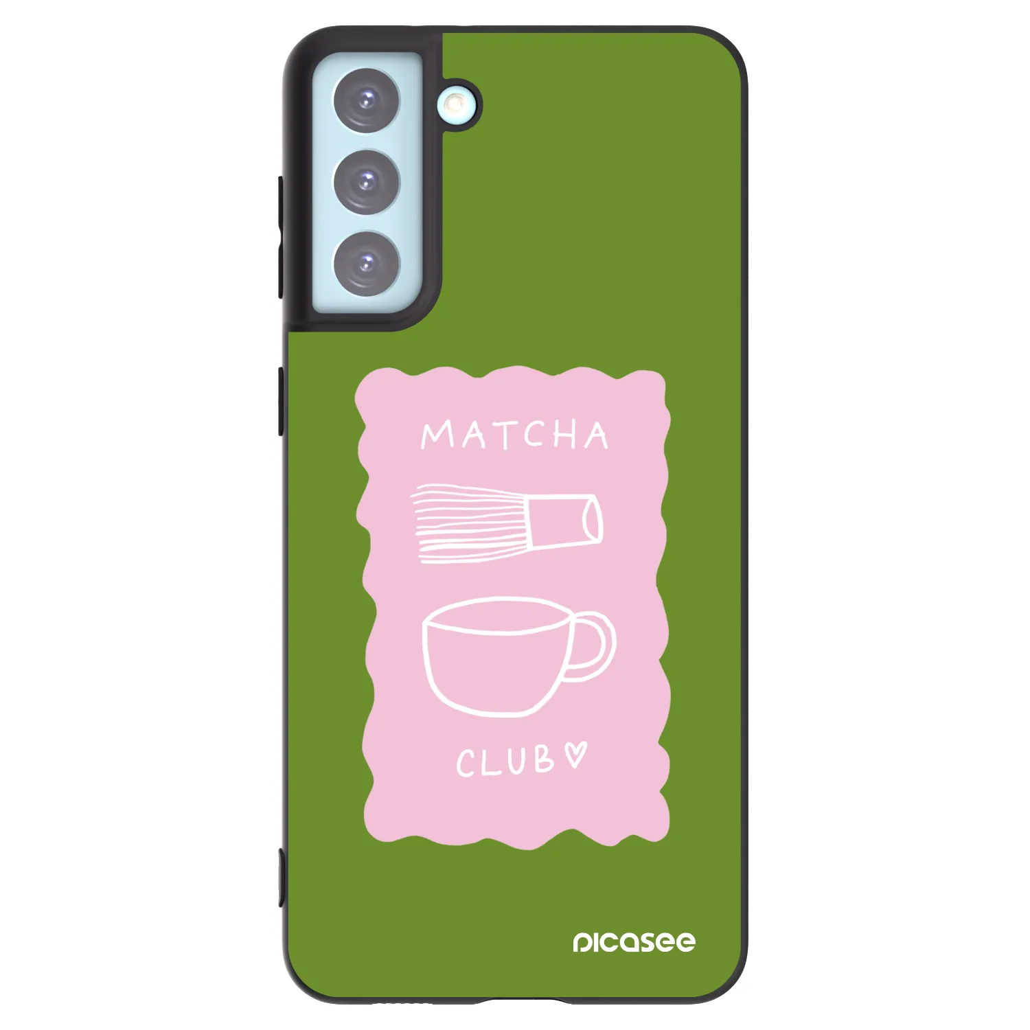 Picasee silikonowe czarne etui na Samsung Galaxy S21+ 5G G996F - Matcha club