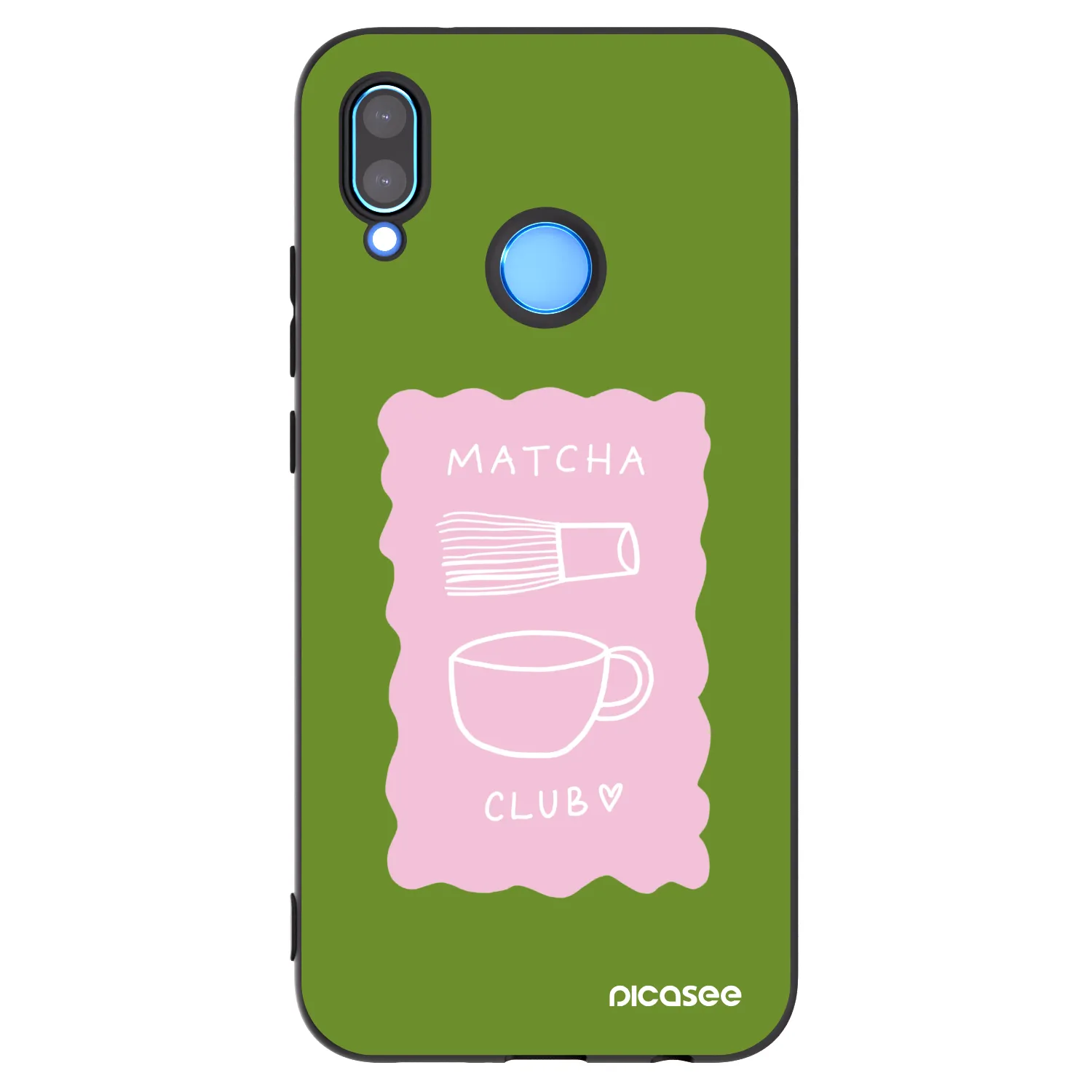 Picasee silikonowe czarne etui na Huawei P20 Lite - Matcha club