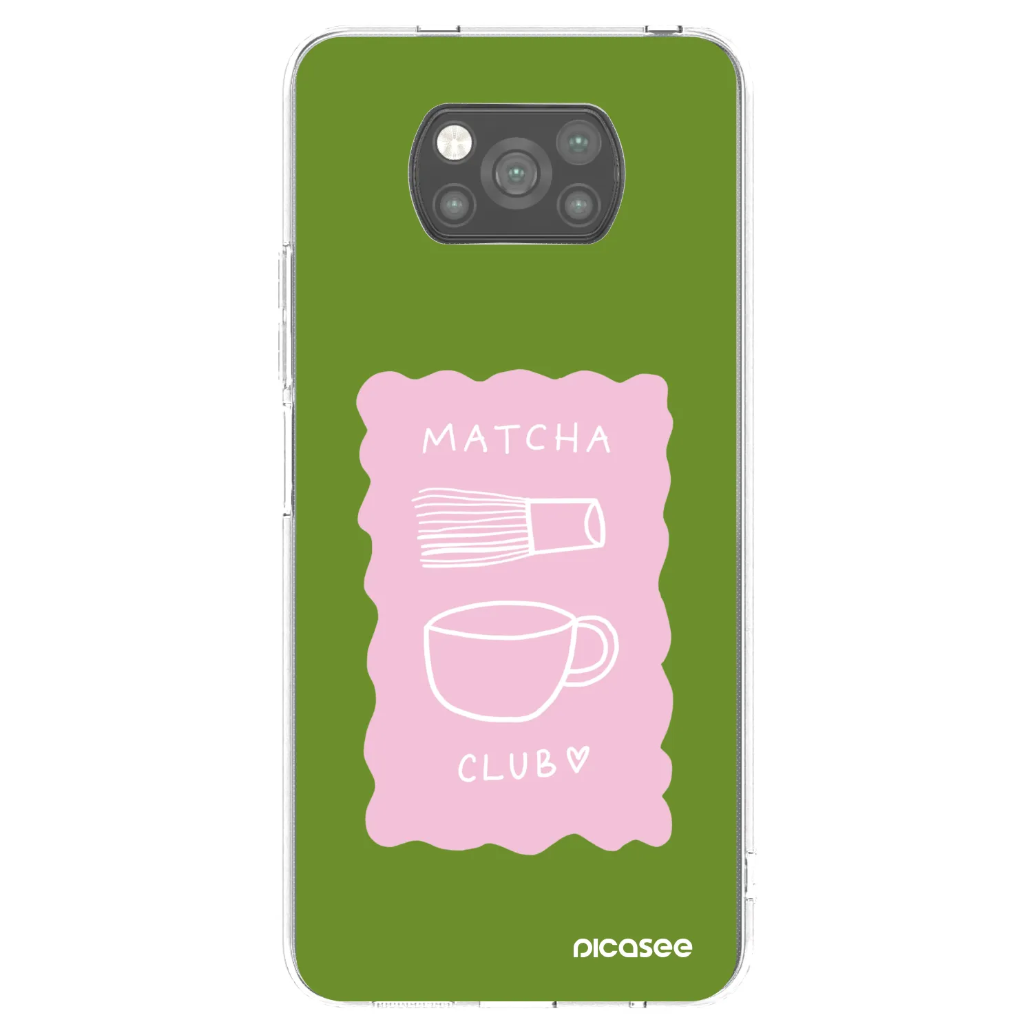 Picasee silikonowe czarne etui na Xiaomi Poco X3 Pro - Matcha club