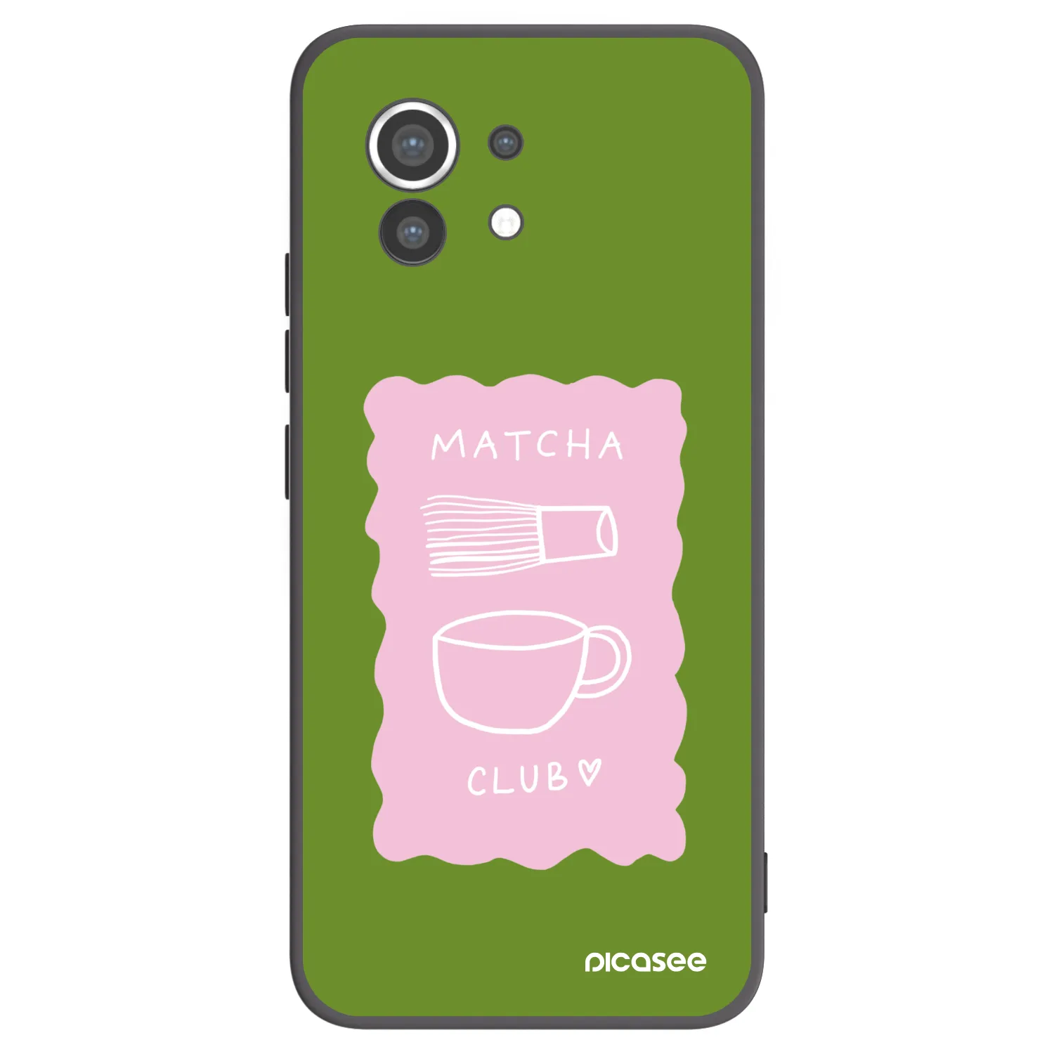 Picasee silikonowe czarne etui na Xiaomi Mi 11 - Matcha club