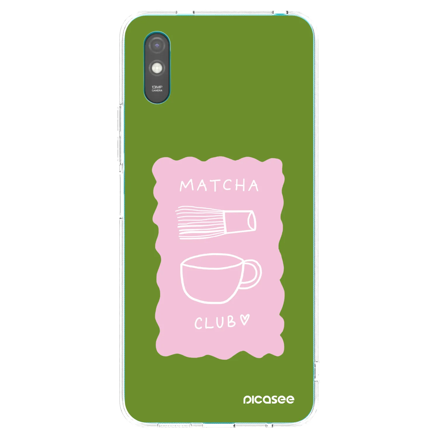 Picasee silikonowe przeźroczyste etui na Xiaomi Redmi 9AT - Matcha club