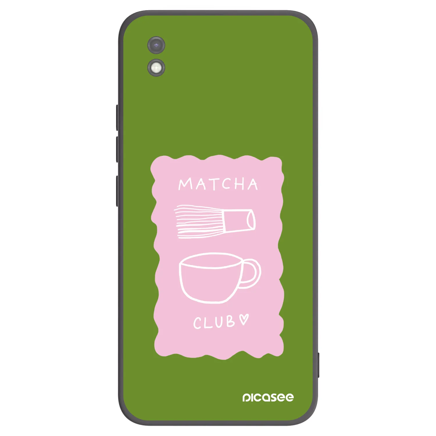 Picasee silikonowe czarne etui na Xiaomi Redmi 9AT - Matcha club