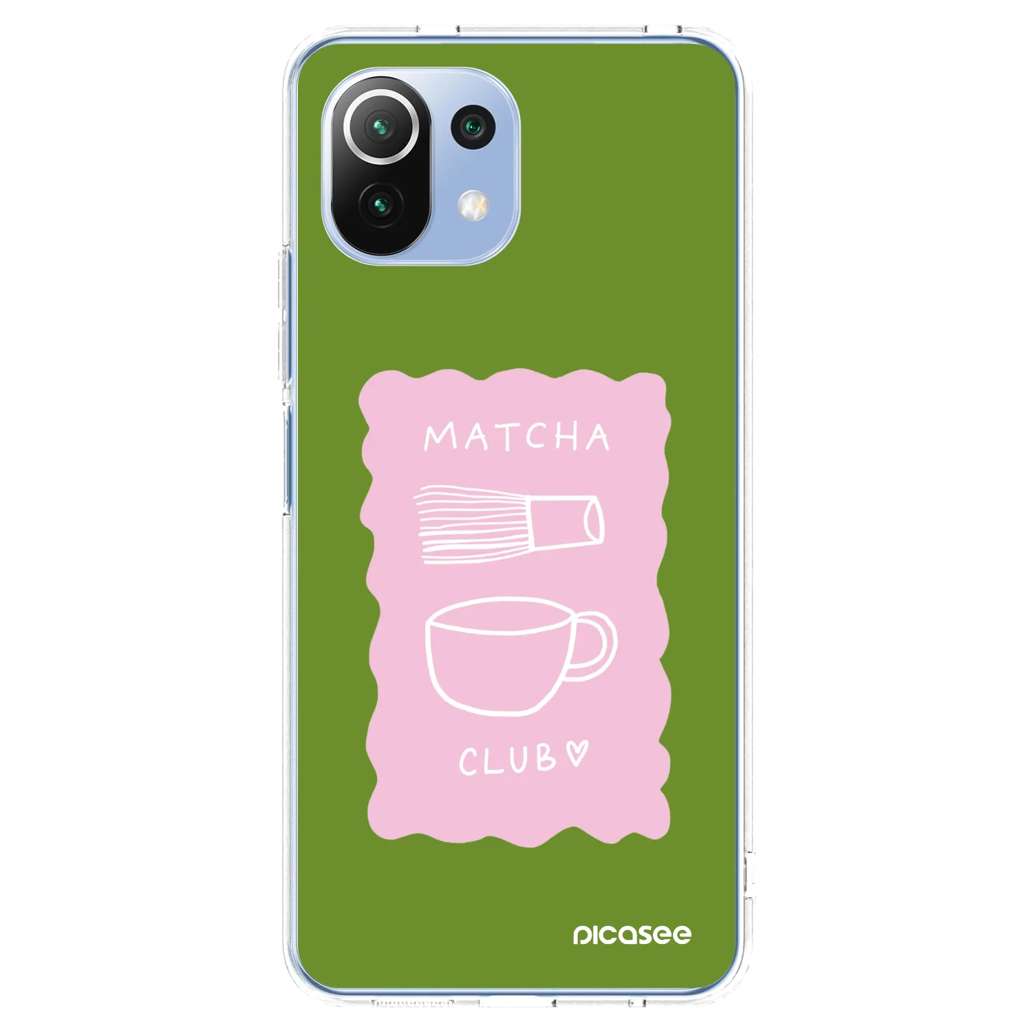 Picasee silikonowe przeźroczyste etui na Xiaomi Mi 11 Lite - Matcha club