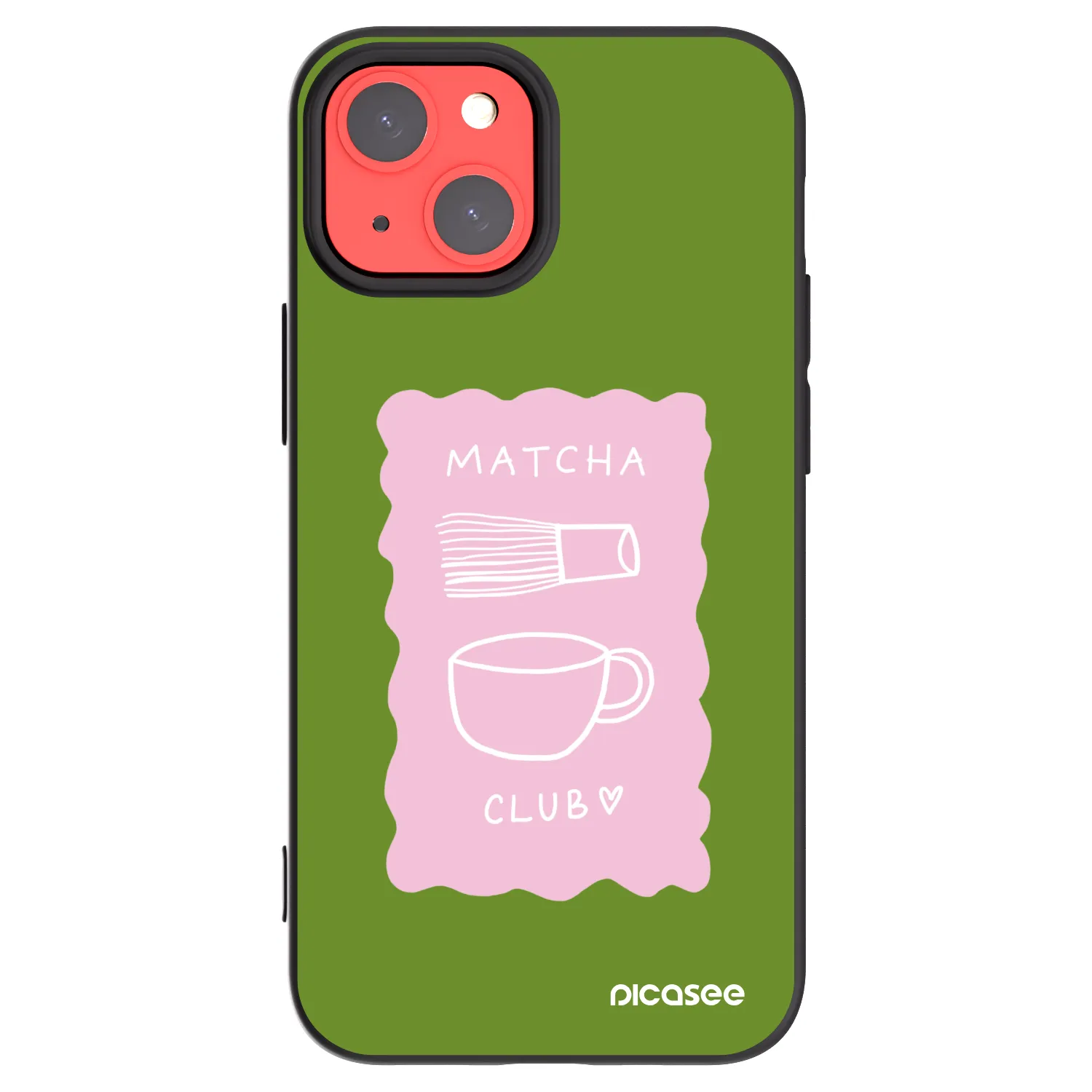 Picasee silikonowe czarne etui na Apple iPhone 13 mini - Matcha club