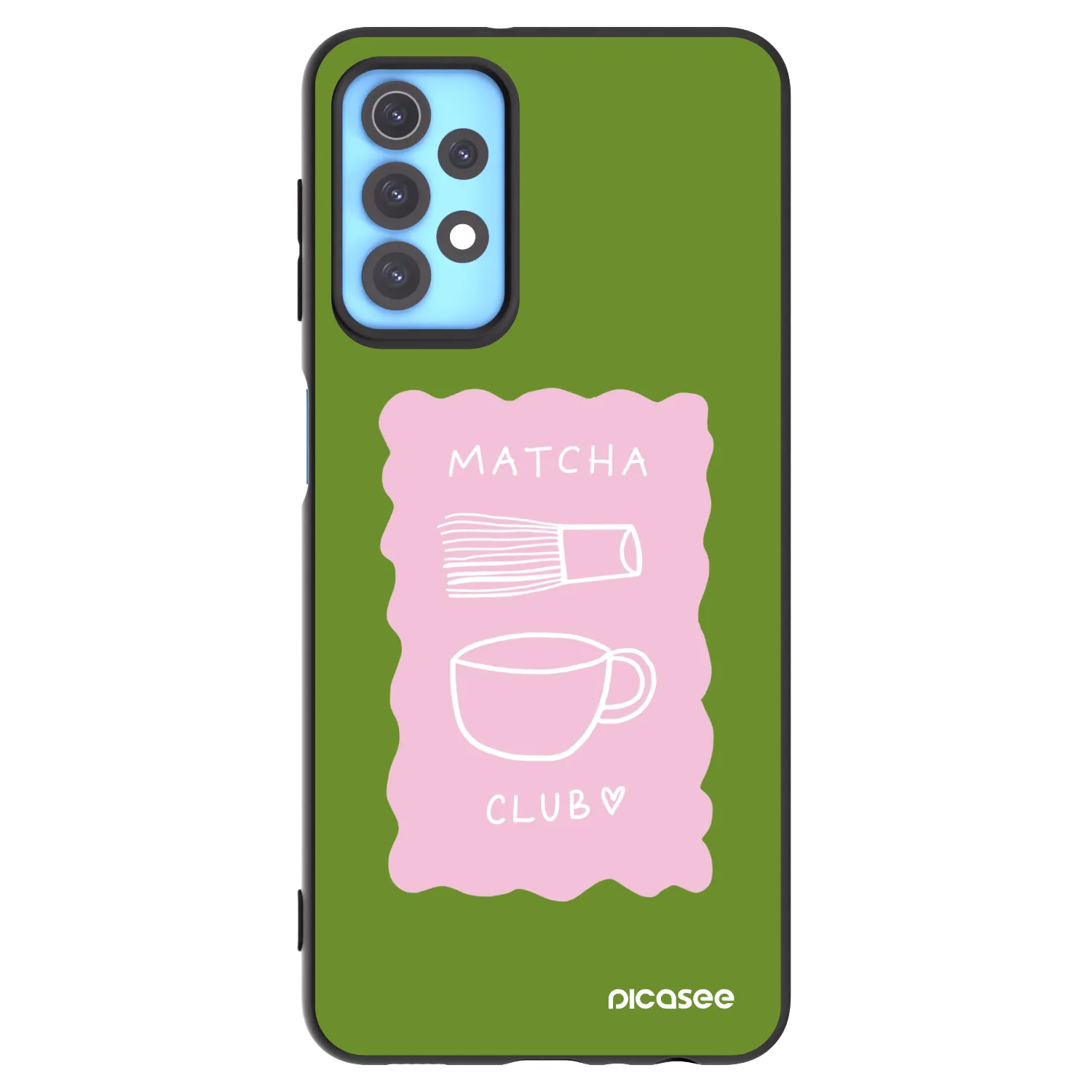 Picasee silikonowe czarne etui na Samsung Galaxy A32 4G SM-A325F - Matcha club