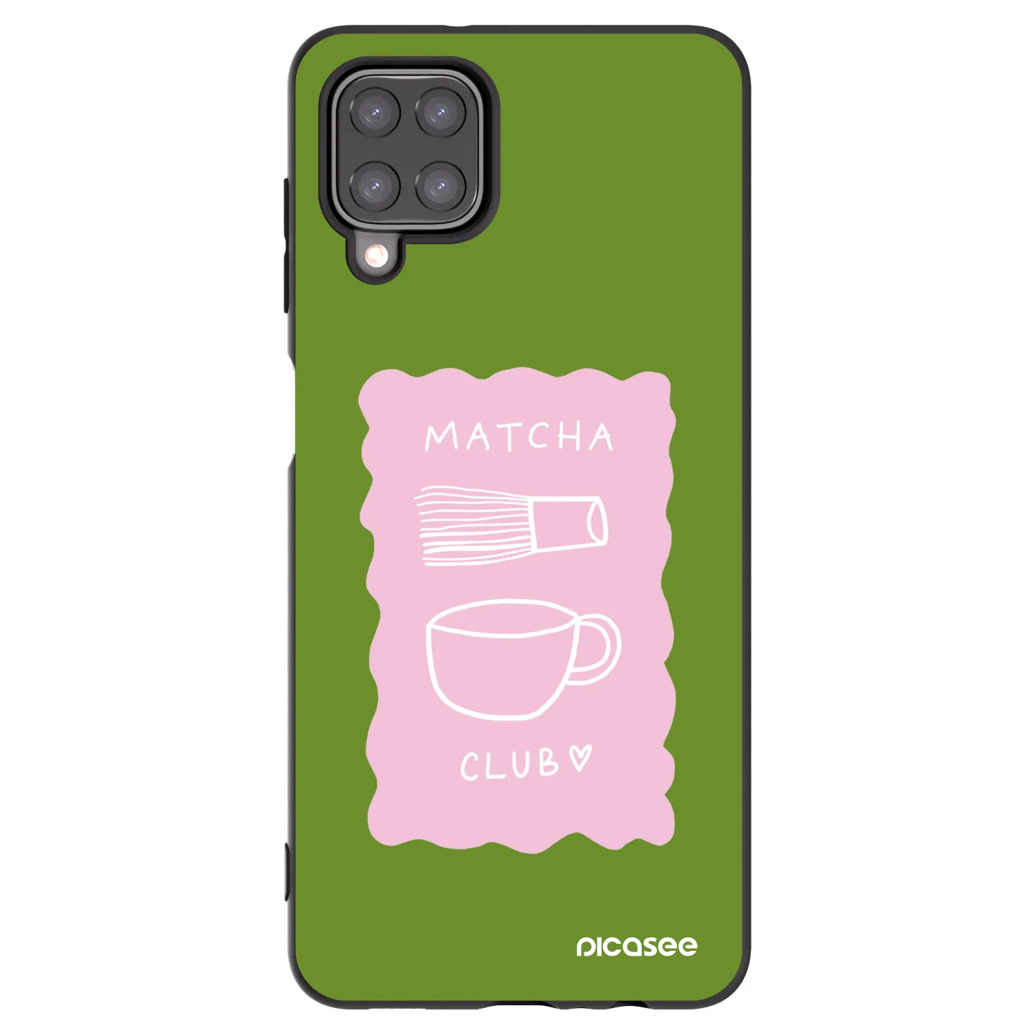 Picasee silikonowe czarne etui na Samsung Galaxy M12 M127F - Matcha club