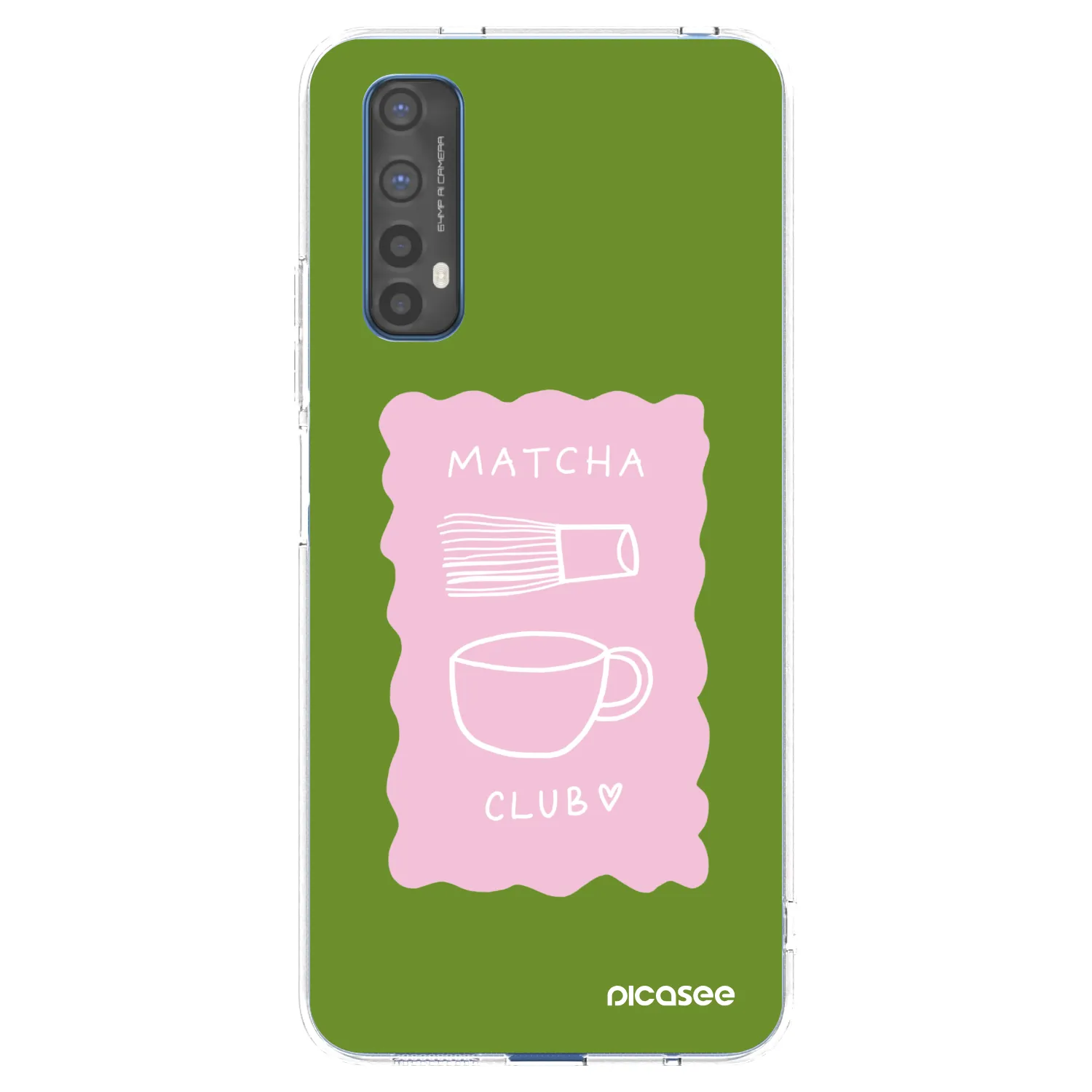 Picasee silikonowe przeźroczyste etui na Realme 7 - Matcha club