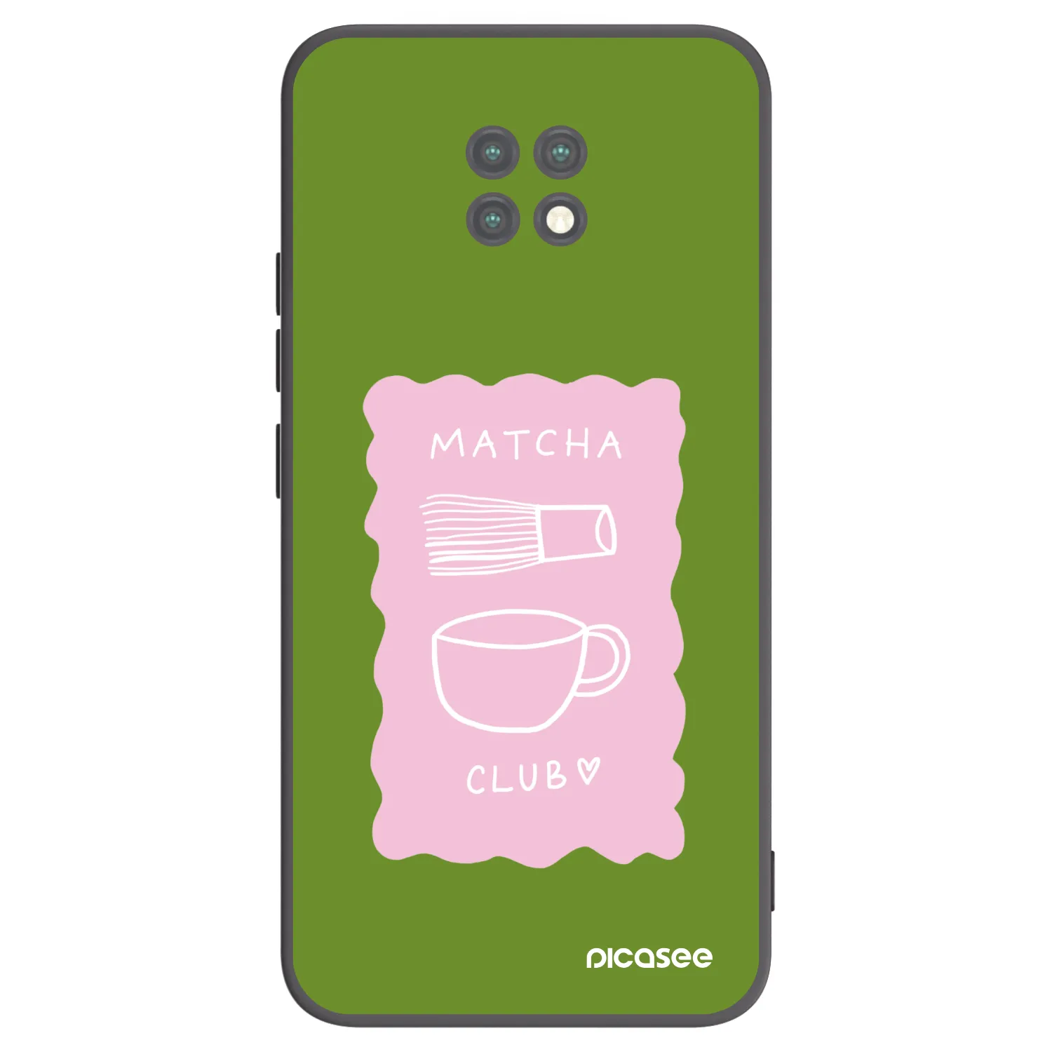 Picasee silikonowe czarne etui na Xiaomi Redmi Note 9T - Matcha club