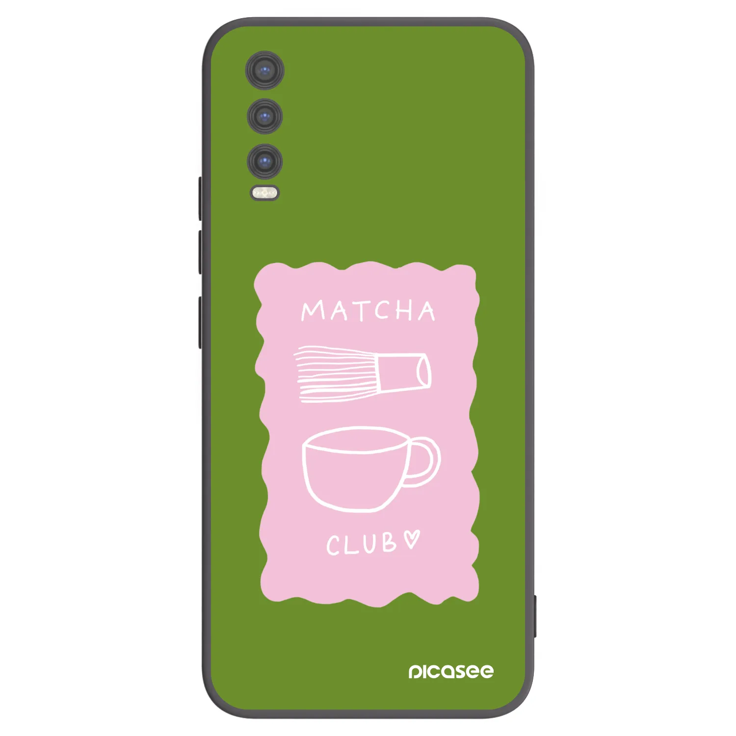 Picasee silikonowe czarne etui na Vivo Y20s - Matcha club