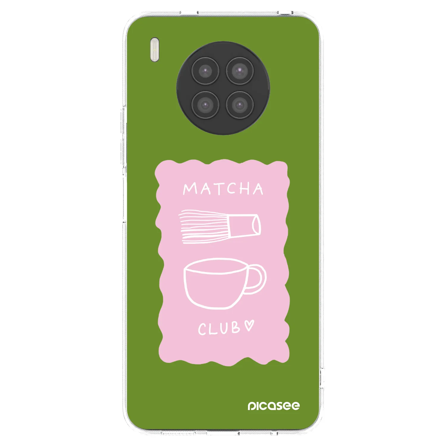 Picasee silikonowe przeźroczyste etui na Huawei Nova 8i - Matcha club