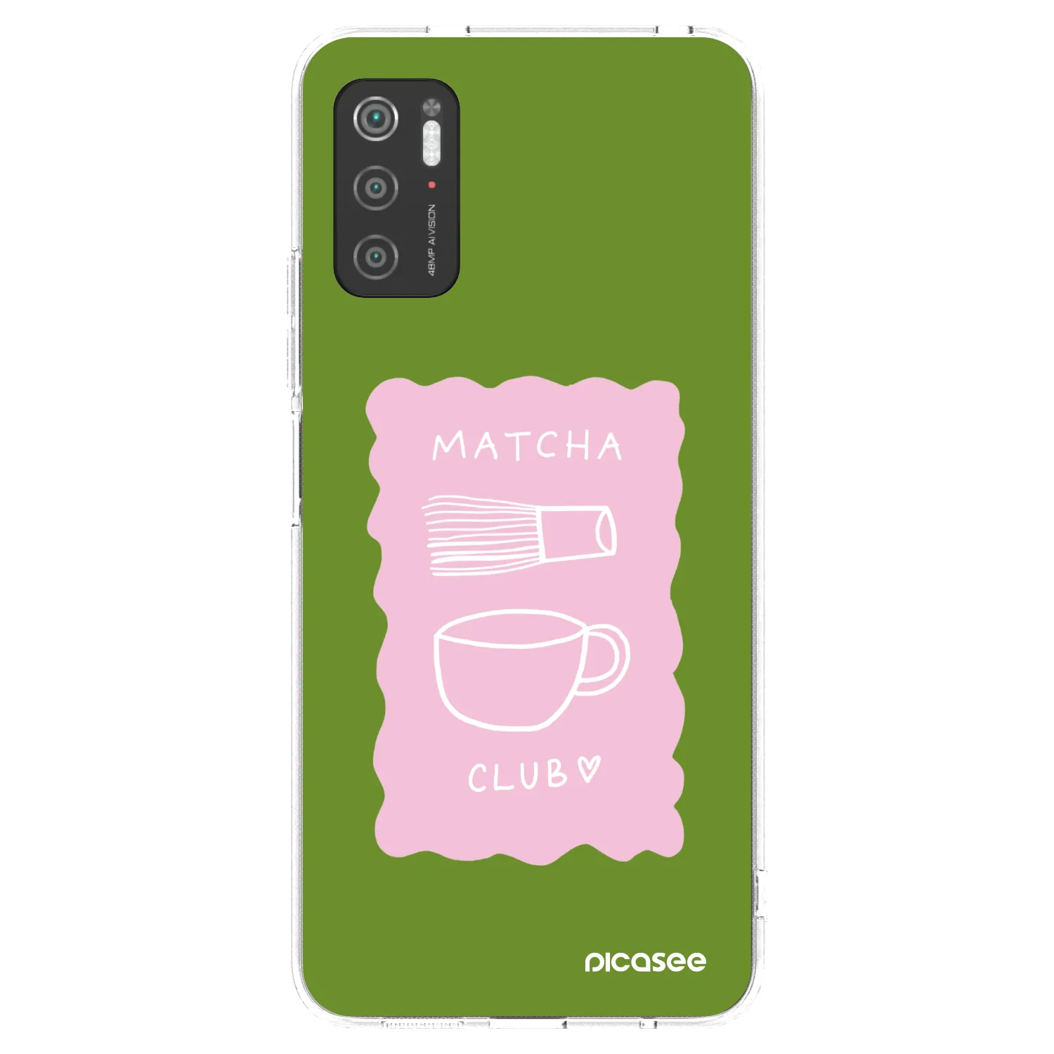Picasee silikonowe przeźroczyste etui na Xiaomi Poco M3 Pro 5G - Matcha club