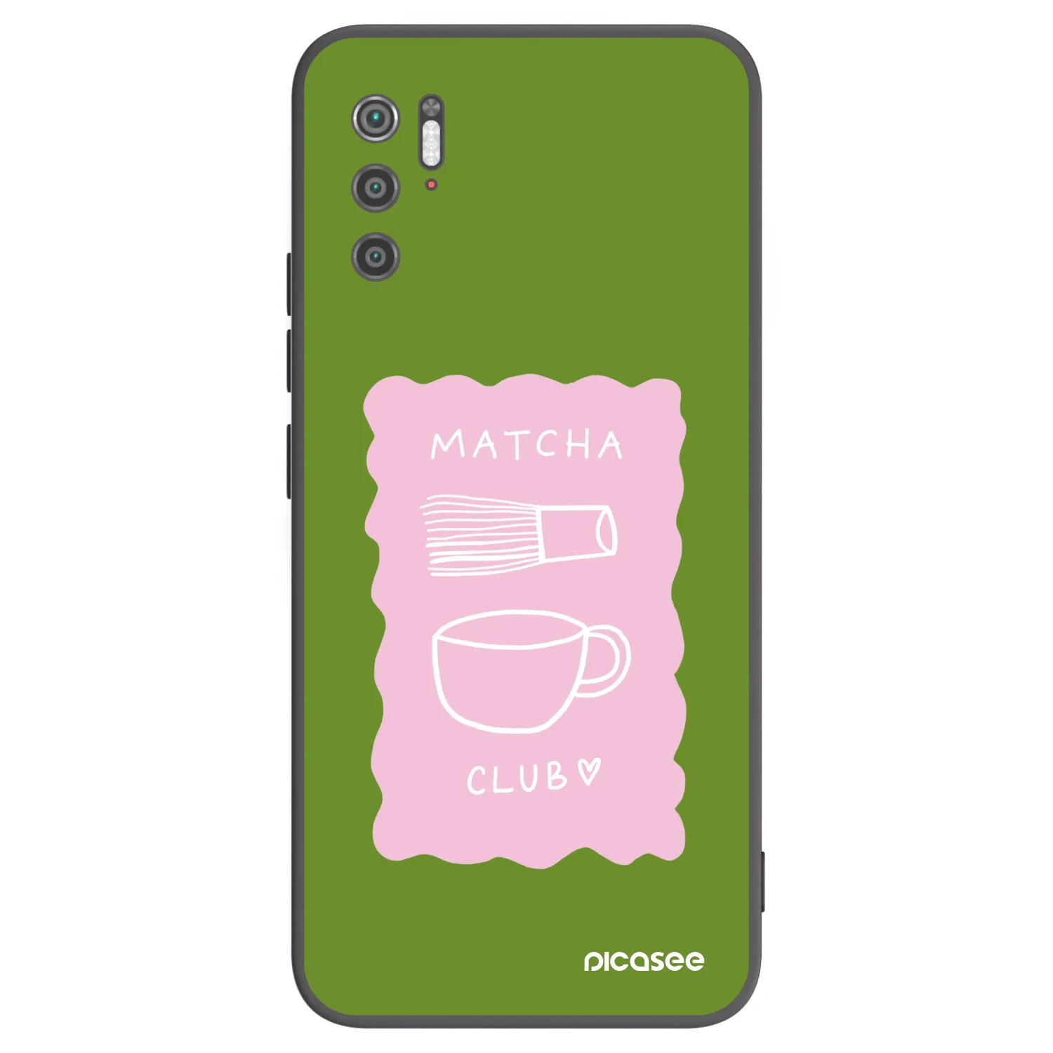Picasee silikonowe czarne etui na Xiaomi Poco M3 Pro 5G - Matcha club
