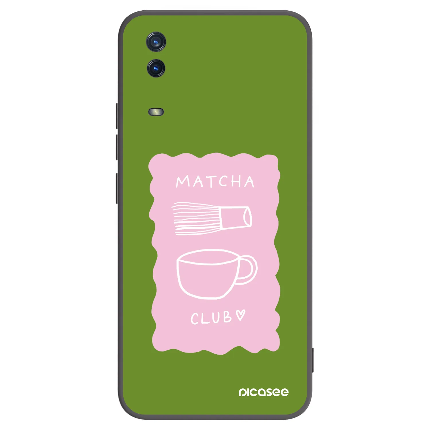 Picasee silikonowe czarne etui na Vivo Y11s - Matcha club