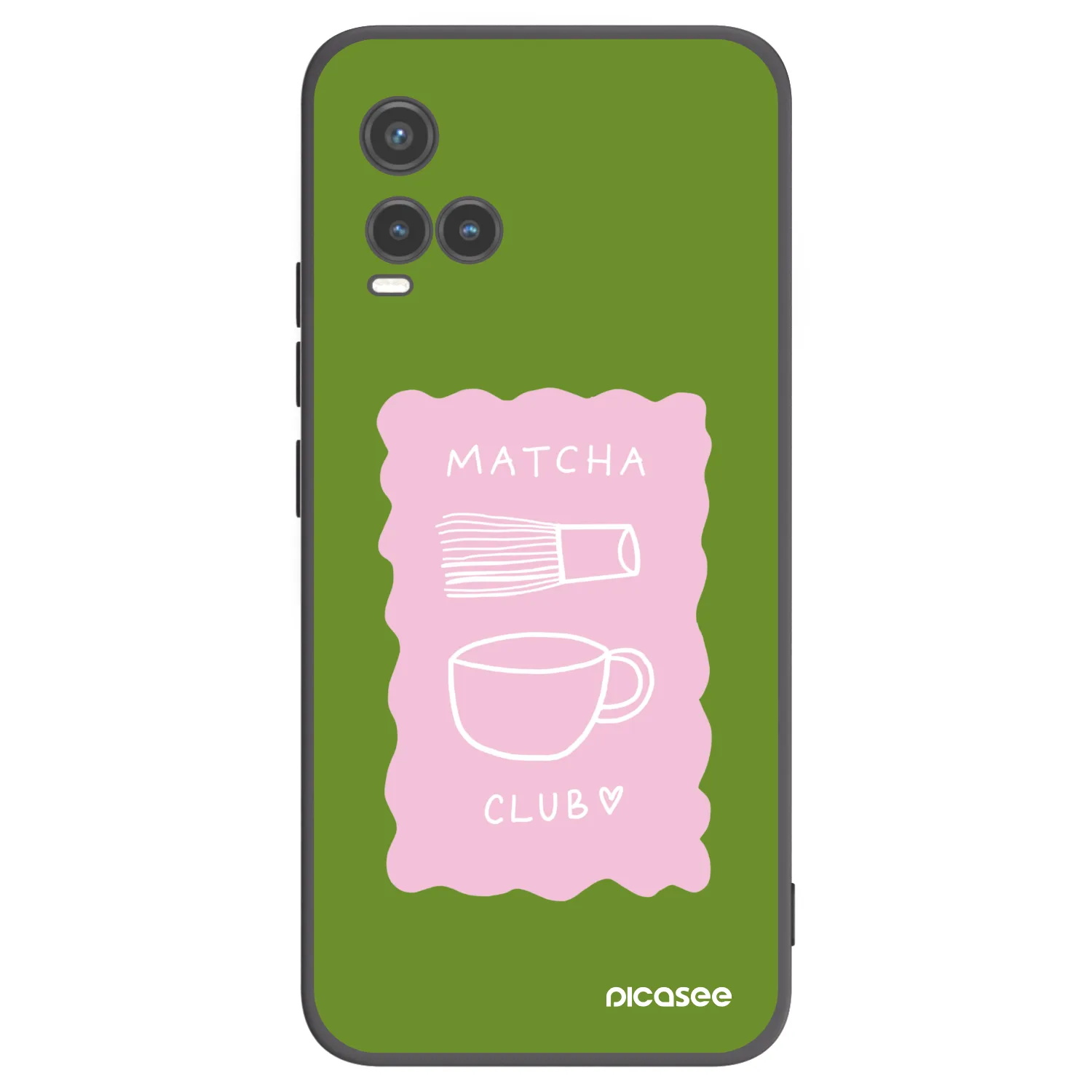 Picasee silikonowe czarne etui na Vivo Y33s - Matcha club