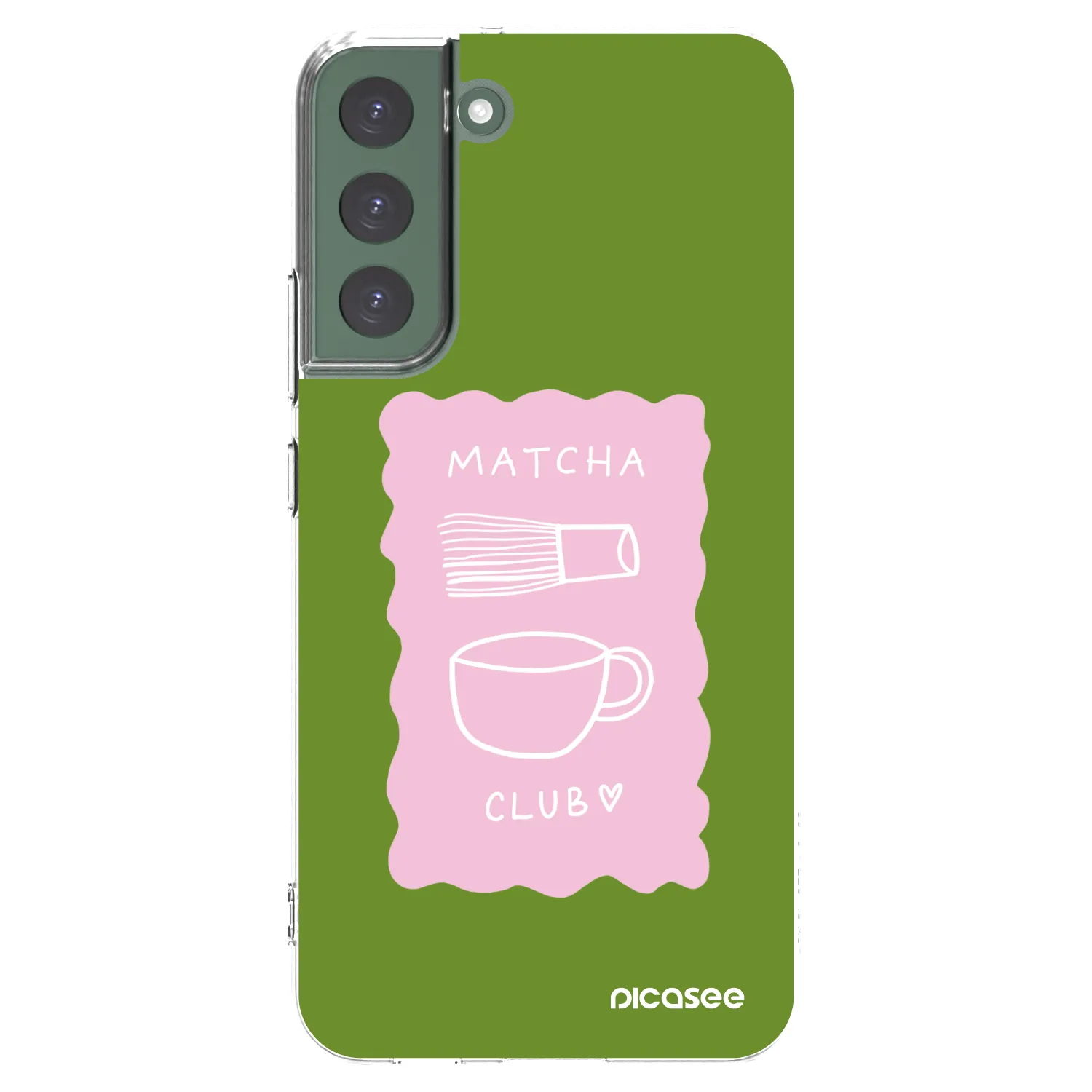 Picasee silikonowe przeźroczyste etui na Samsung Galaxy S22+ 5G - Matcha club