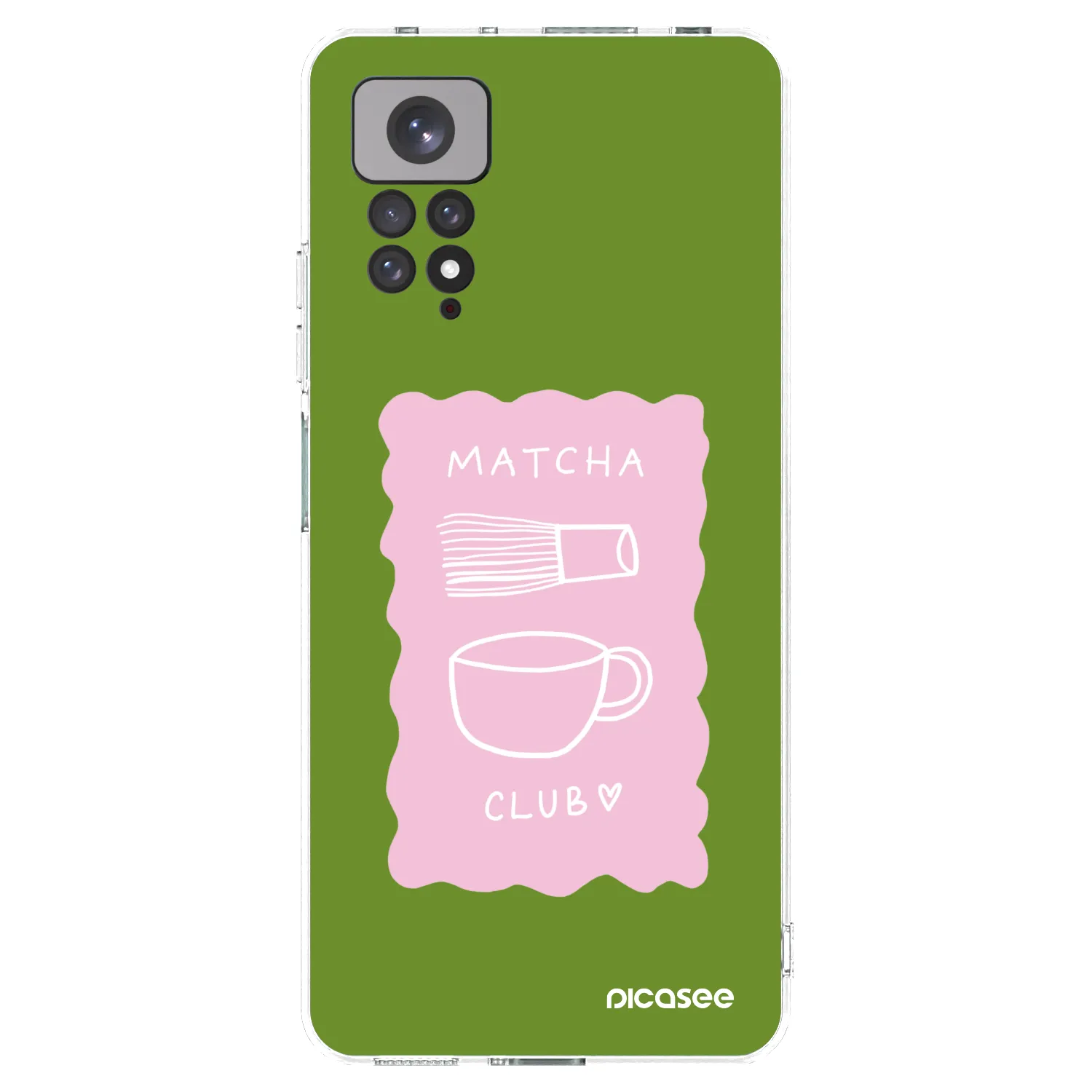 Picasee silikonowe przeźroczyste etui na Xiaomi Redmi Note 11S 4G - Matcha club