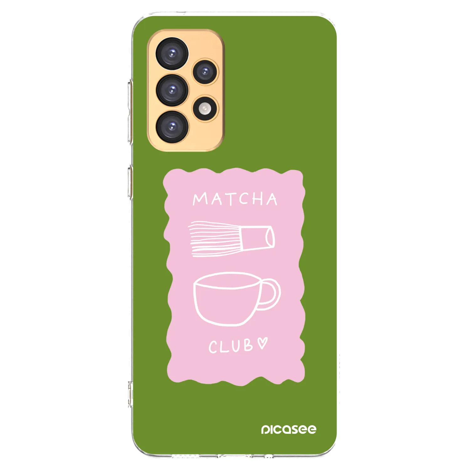 Picasee silikonowe przeźroczyste etui na Samsung Galaxy A33 5G A336 - Matcha club
