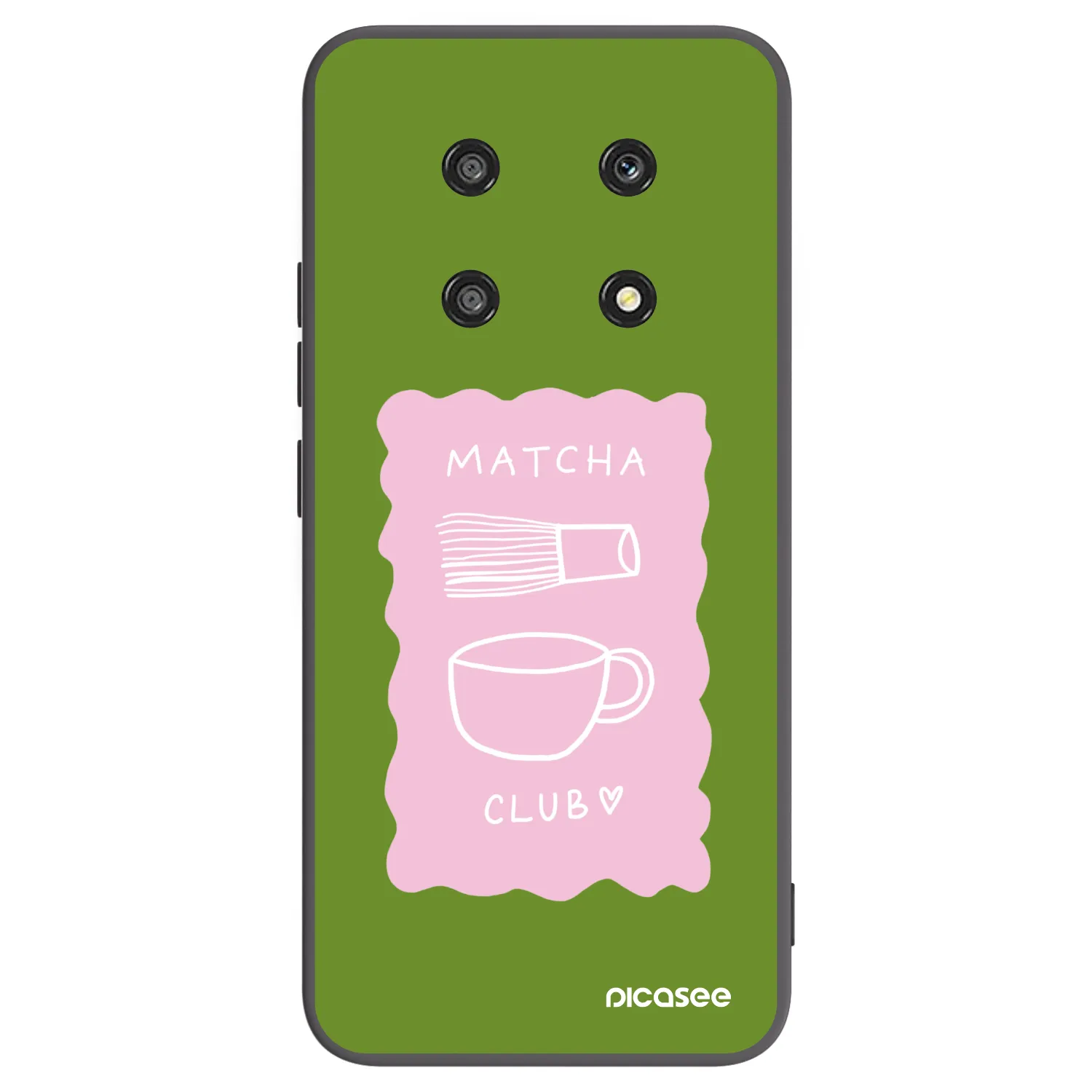 Picasee silikonowe czarne etui na Honor Magic4 Lite 5G - Matcha club