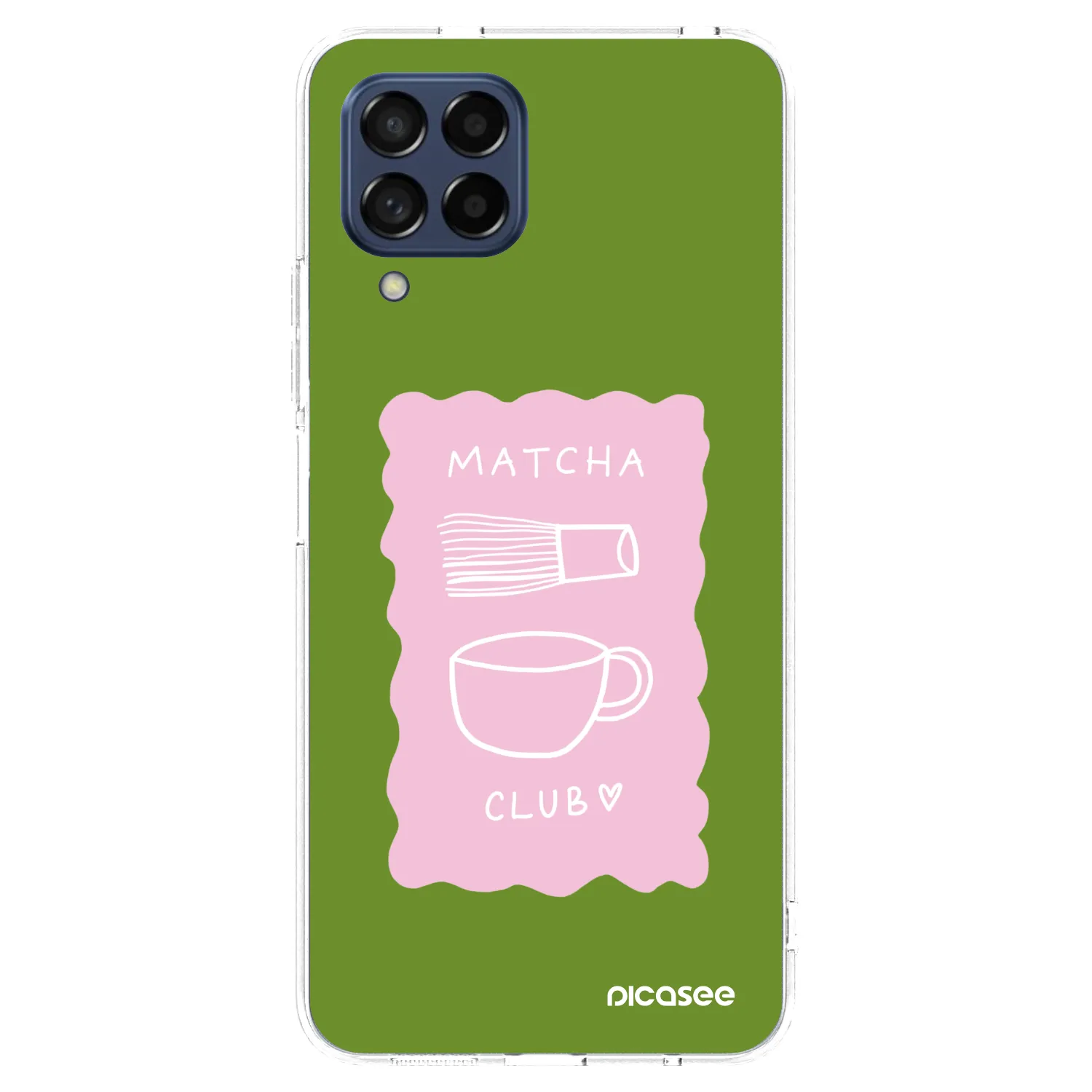 Picasee silikonowe przeźroczyste etui na Samsung Galaxy M53 5G - Matcha club