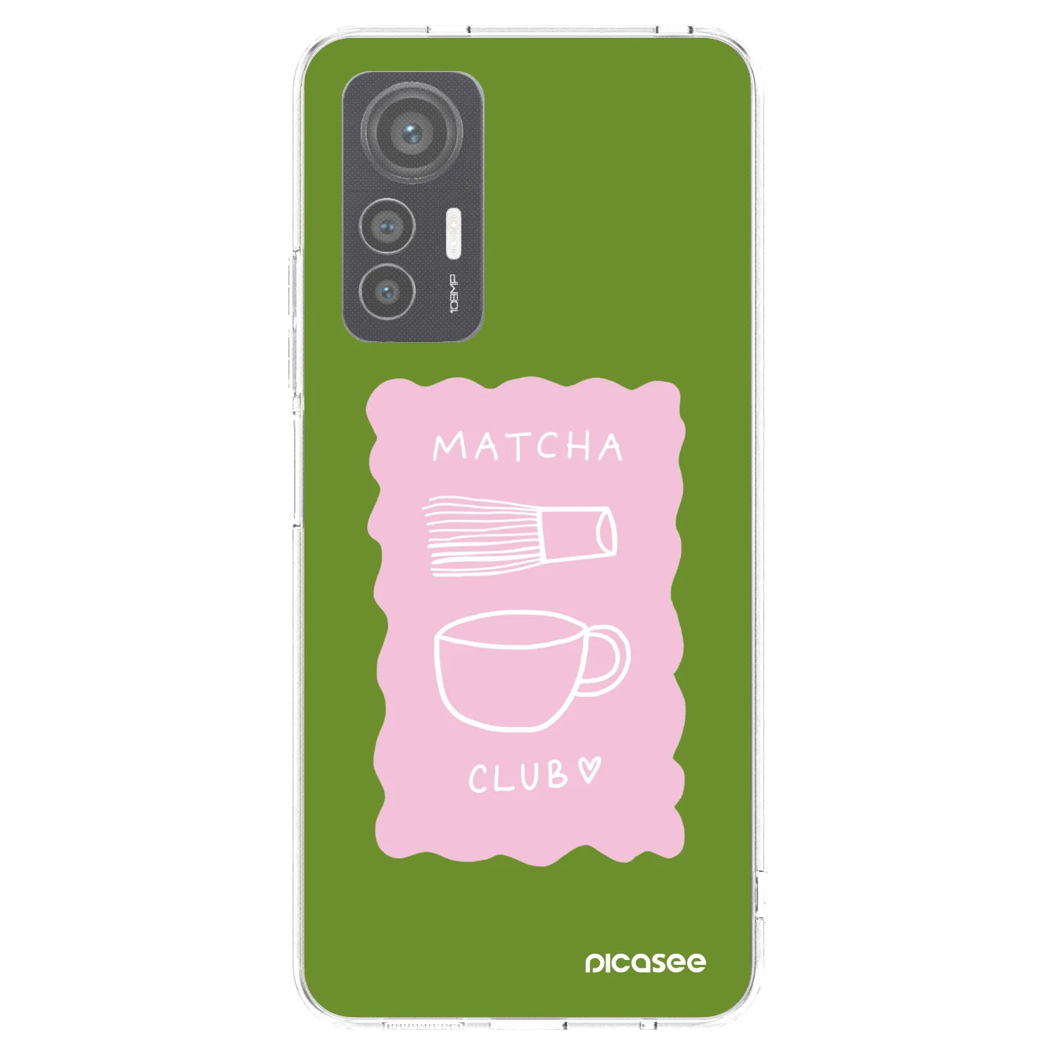 Picasee silikonowe przeźroczyste etui na Xiaomi 12 Lite - Matcha club
