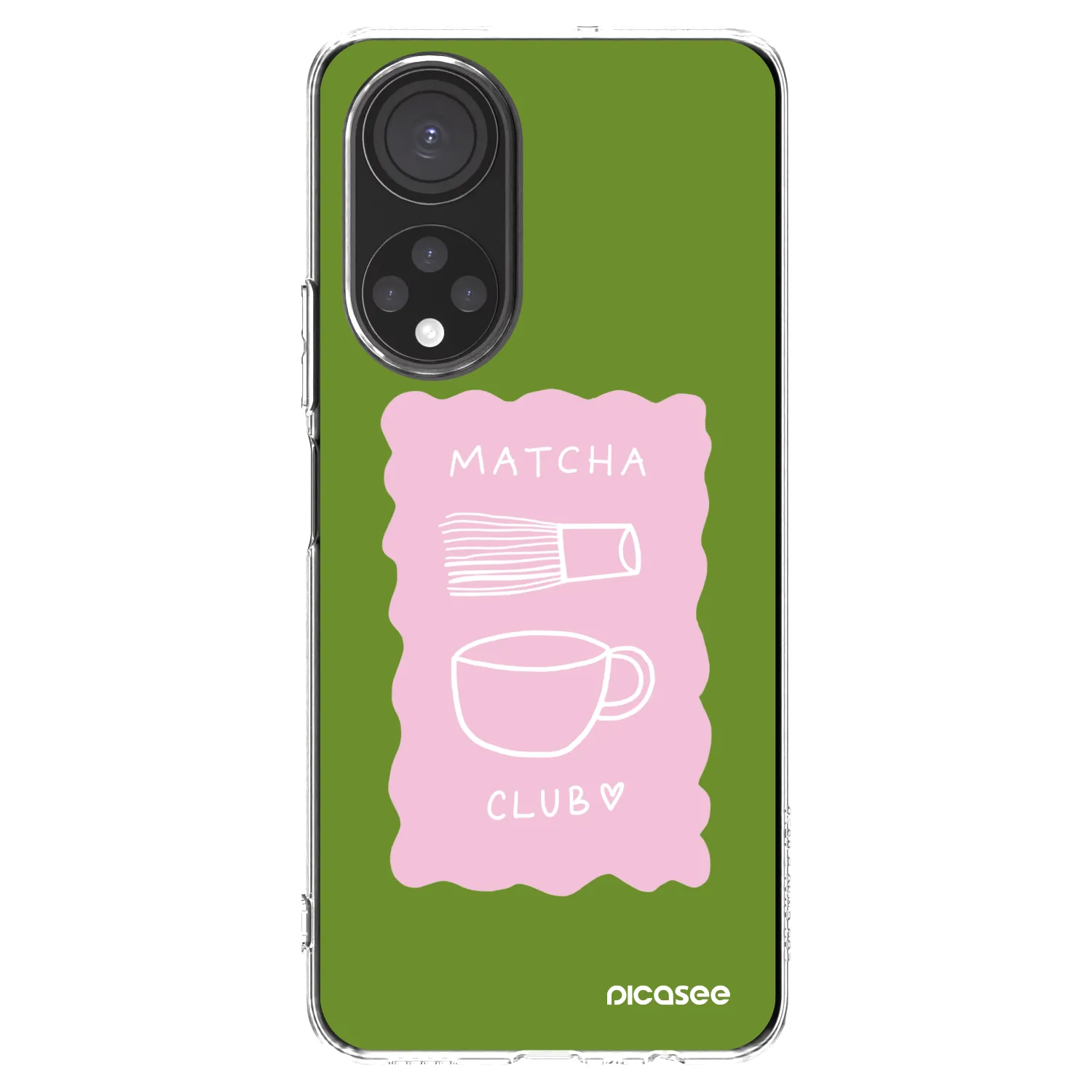 Picasee silikonowe przeźroczyste etui na Honor X7 - Matcha club