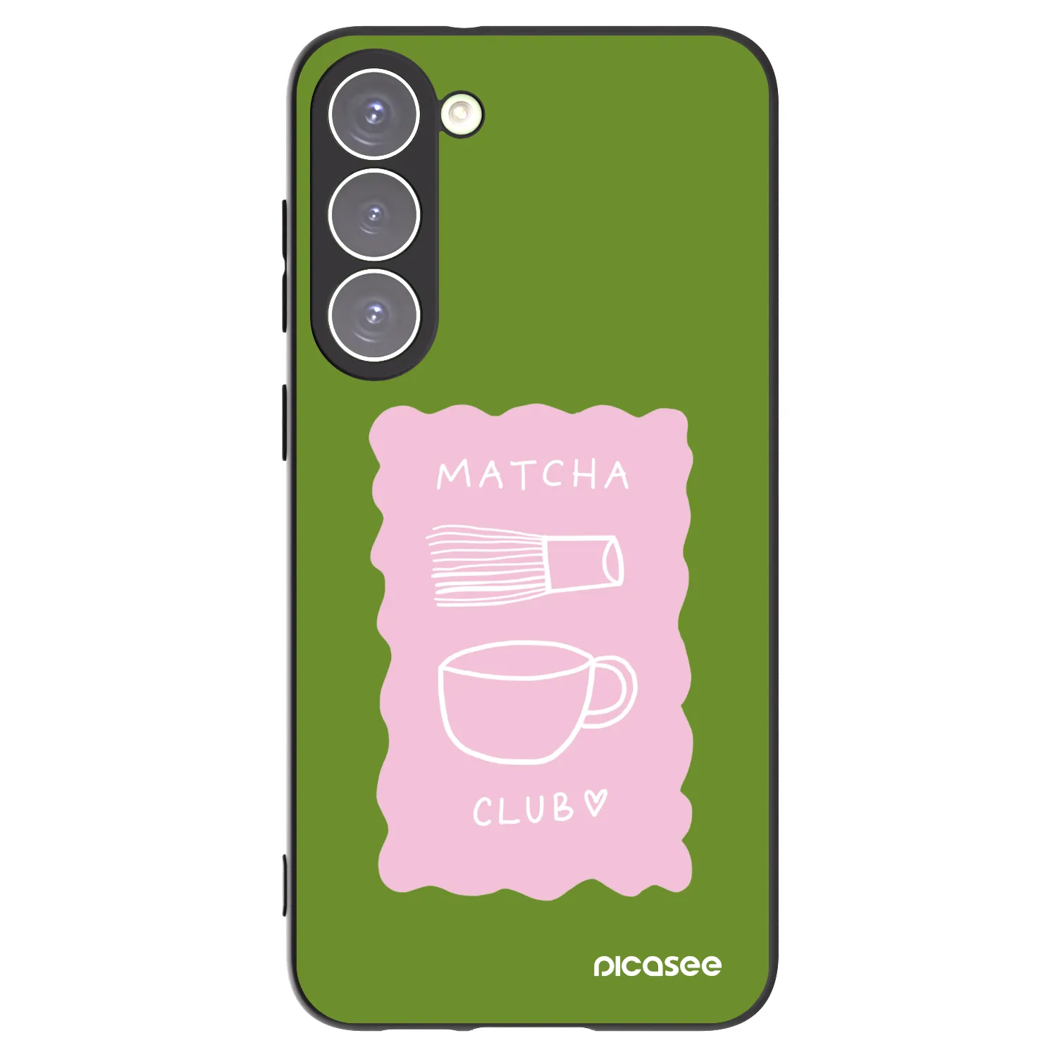 Picasee silikonowe czarne etui na Samsung Galaxy S23+ 5G - Matcha club