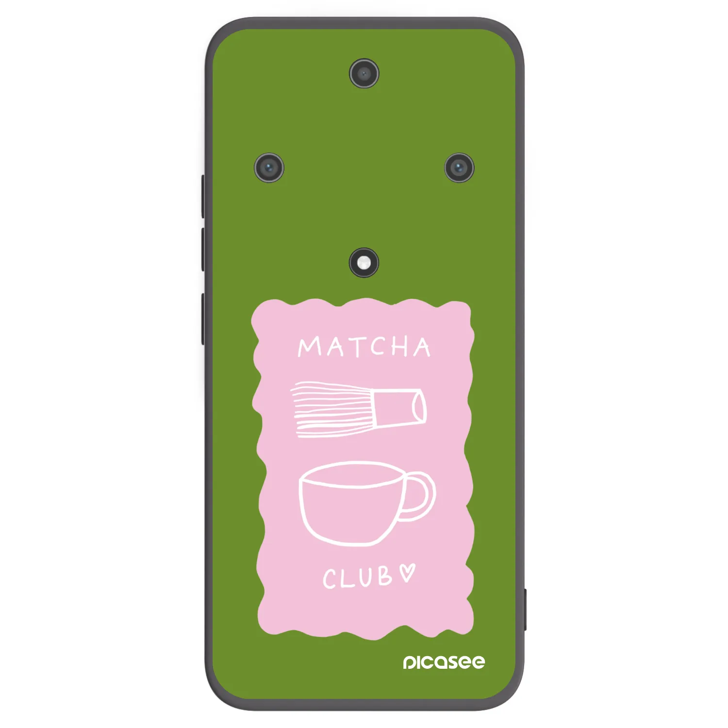 Picasee silikonowe czarne etui na Honor Magic5 Lite 5G - Matcha club