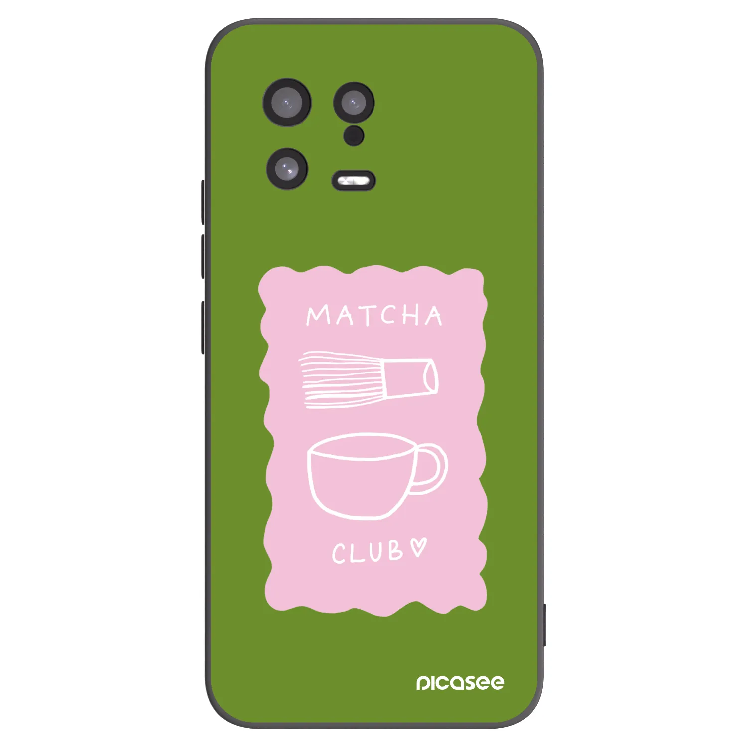 Picasee silikonowe czarne etui na Xiaomi 13 - Matcha club