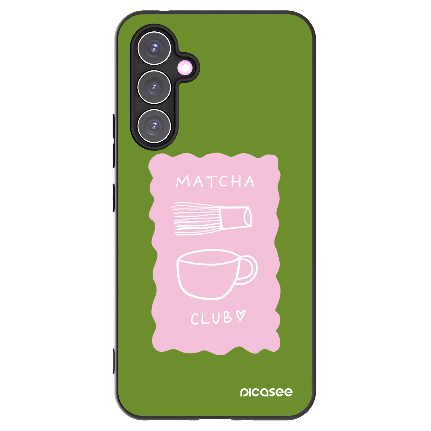 Picasee silikonowe czarne etui na Samsung Galaxy A54 5G A546B - Matcha club