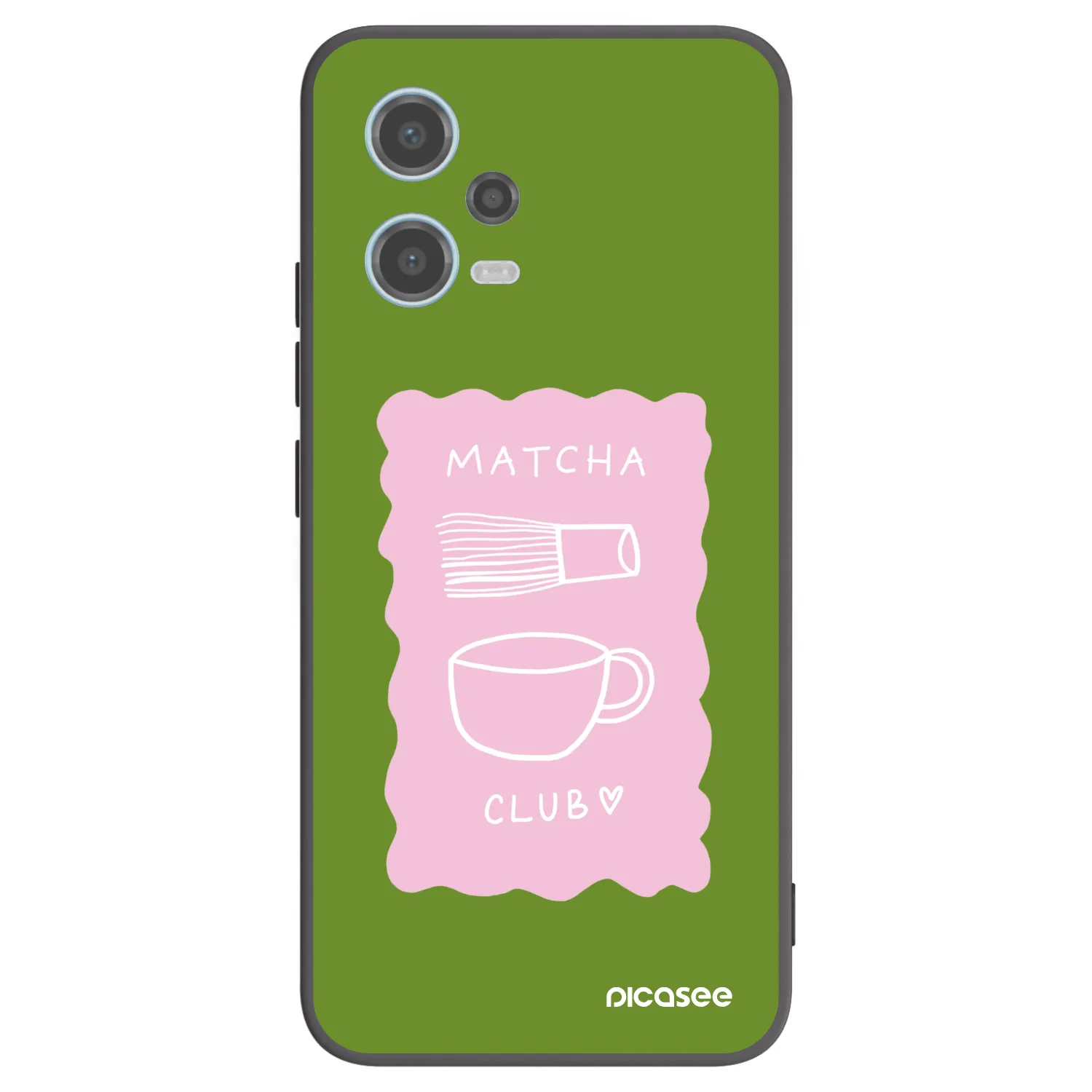 Picasee silikonowe czarne etui na Xiaomi Redmi Note 12 5G - Matcha club