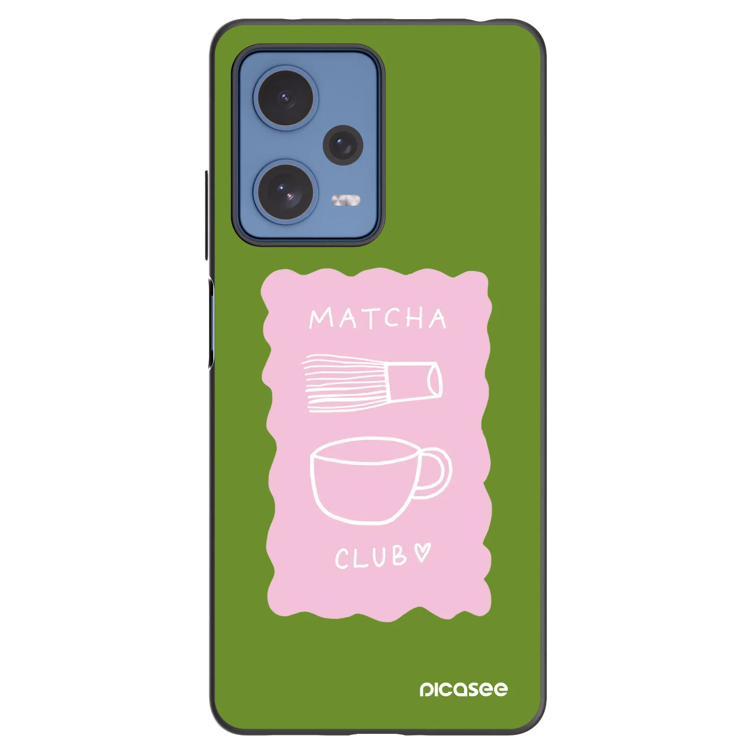 Picasee silikonowe czarne etui na Xiaomi Redmi Note 12 Pro 5G - Matcha club