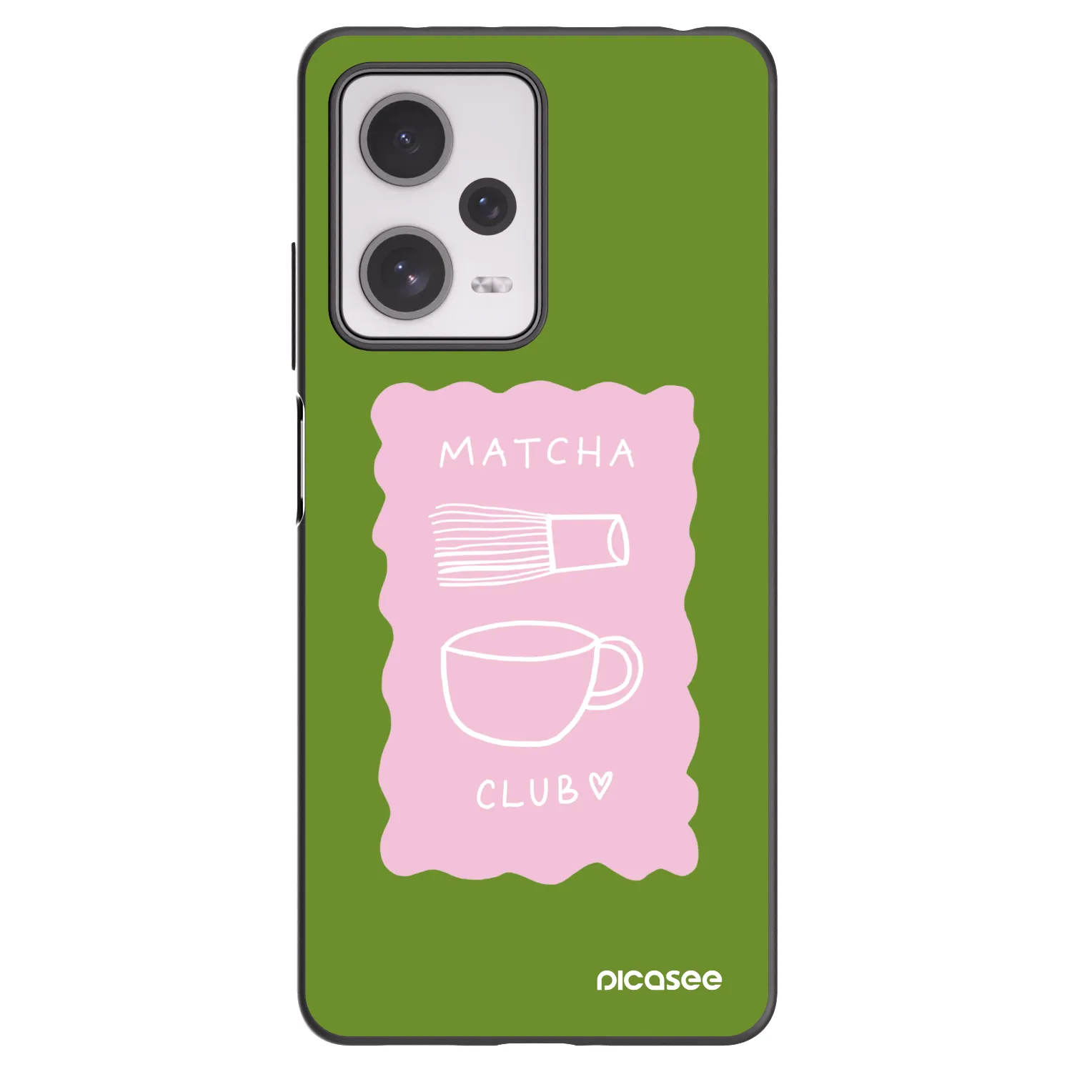 Picasee silikonowe czarne etui na Xiaomi Redmi Note 12 Pro+ 5G - Matcha club