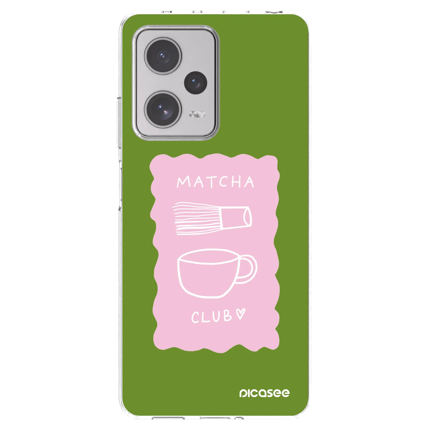 Picasee silikonowe przeźroczyste etui na Xiaomi Redmi Note 12 Pro+ 5G - Matcha club
