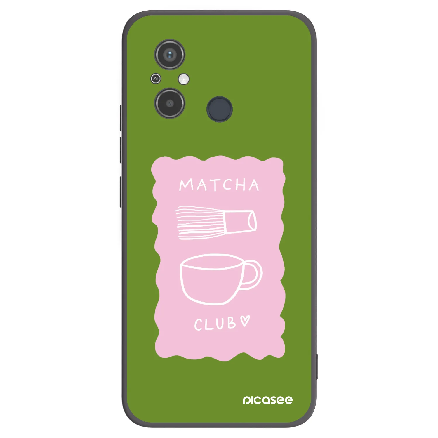 Picasee silikonowe czarne etui na Xiaomi Redmi 12C - Matcha club