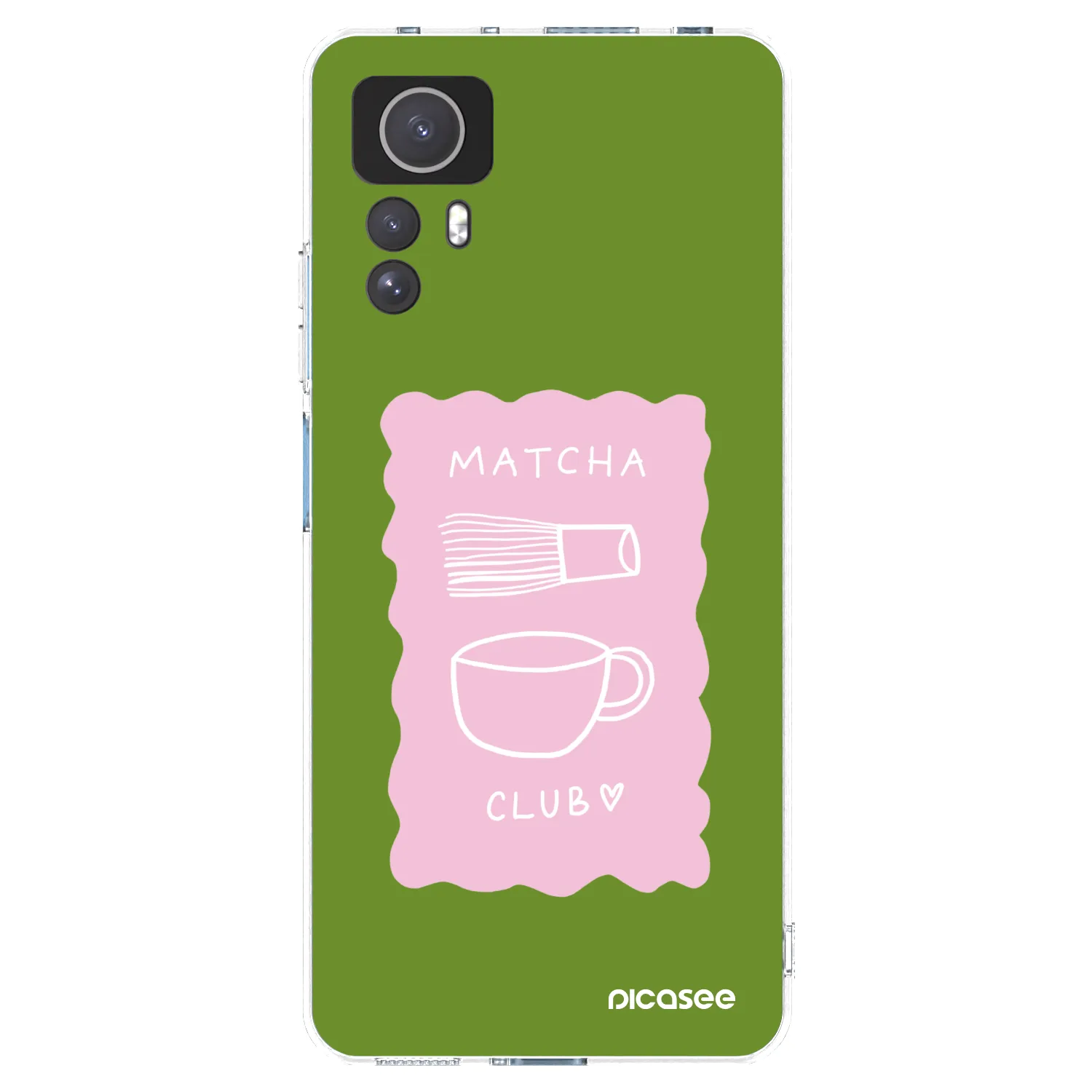 Picasee silikonowe przeźroczyste etui na Xiaomi Redmi Note 12S - Matcha club