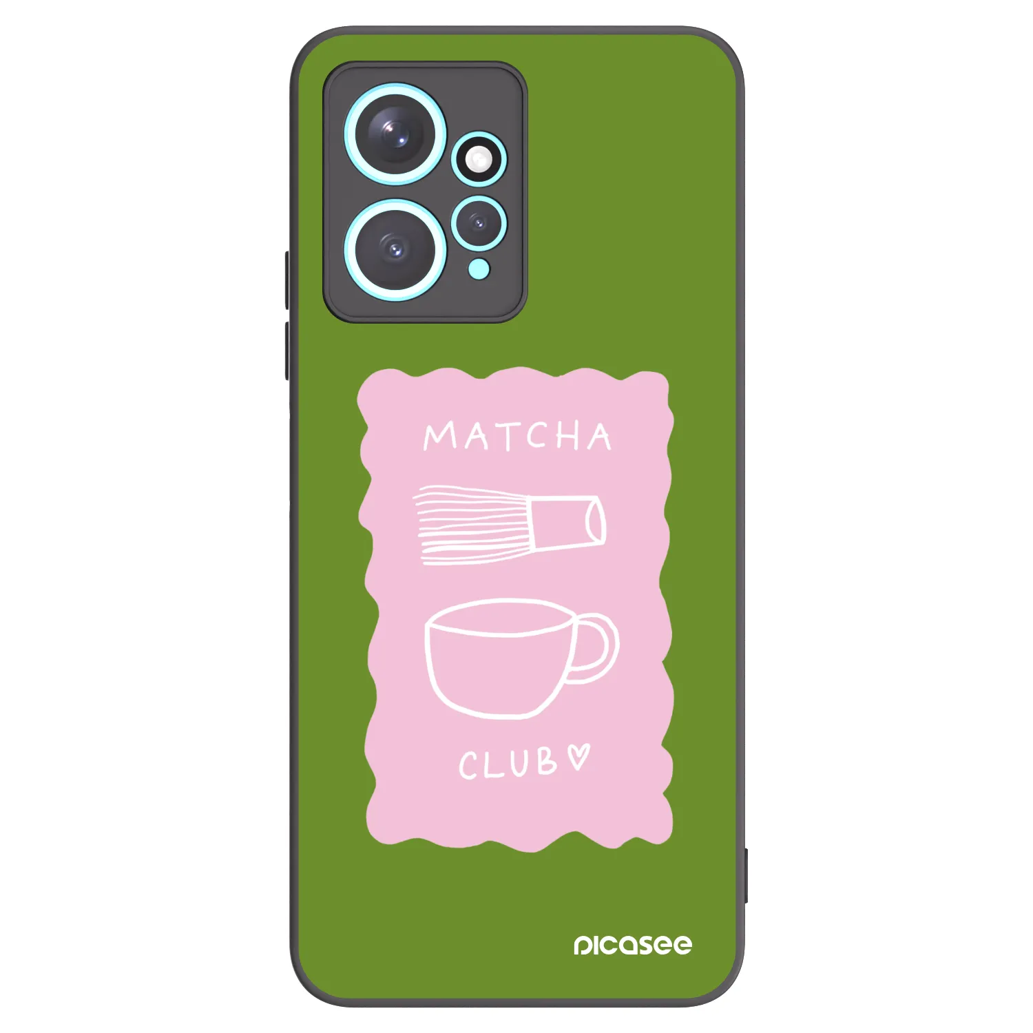 Picasee silikonowe czarne etui na Xiaomi Redmi Note 12 4G - Matcha club