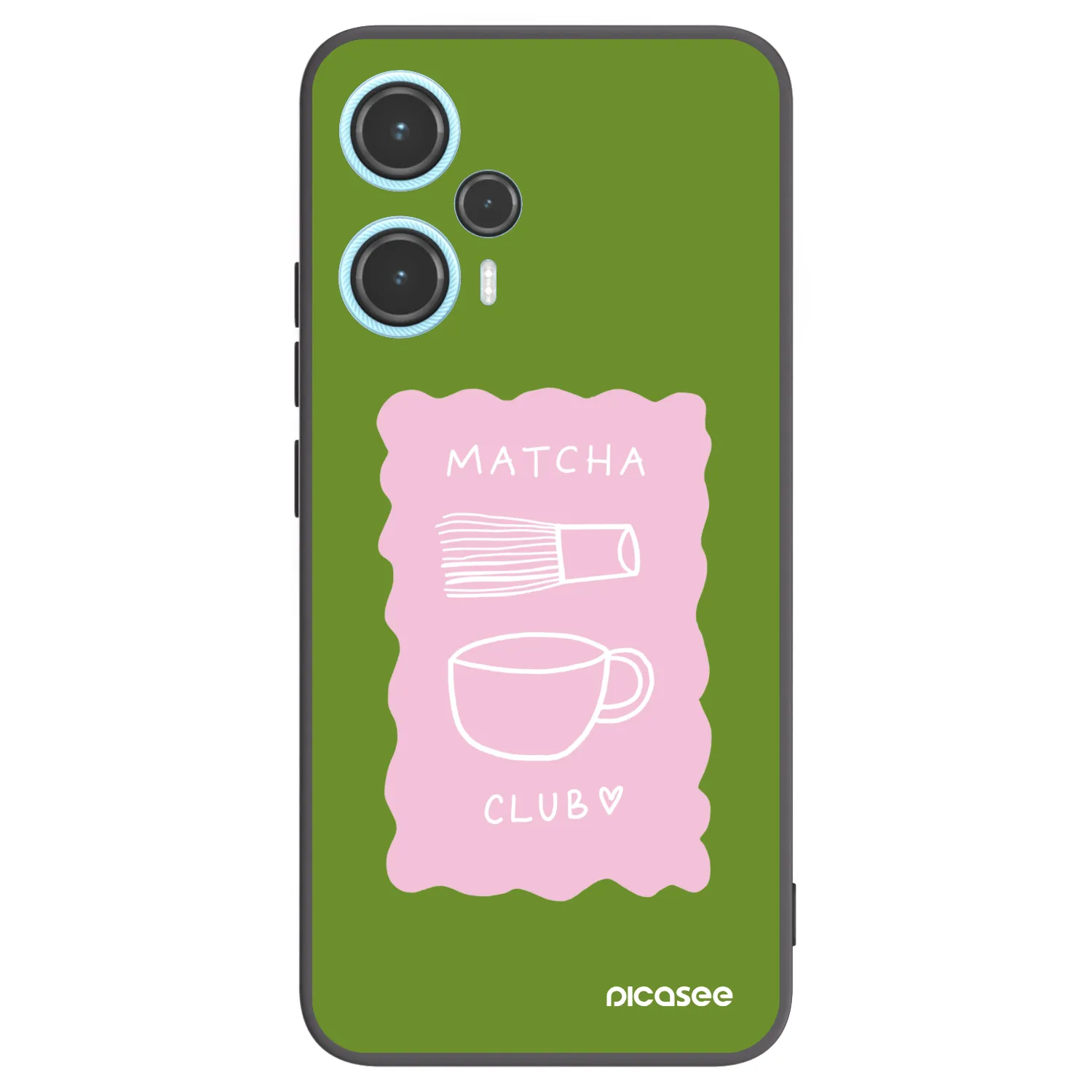 Picasee silikonowe czarne etui na Xiaomi Poco F5 - Matcha club