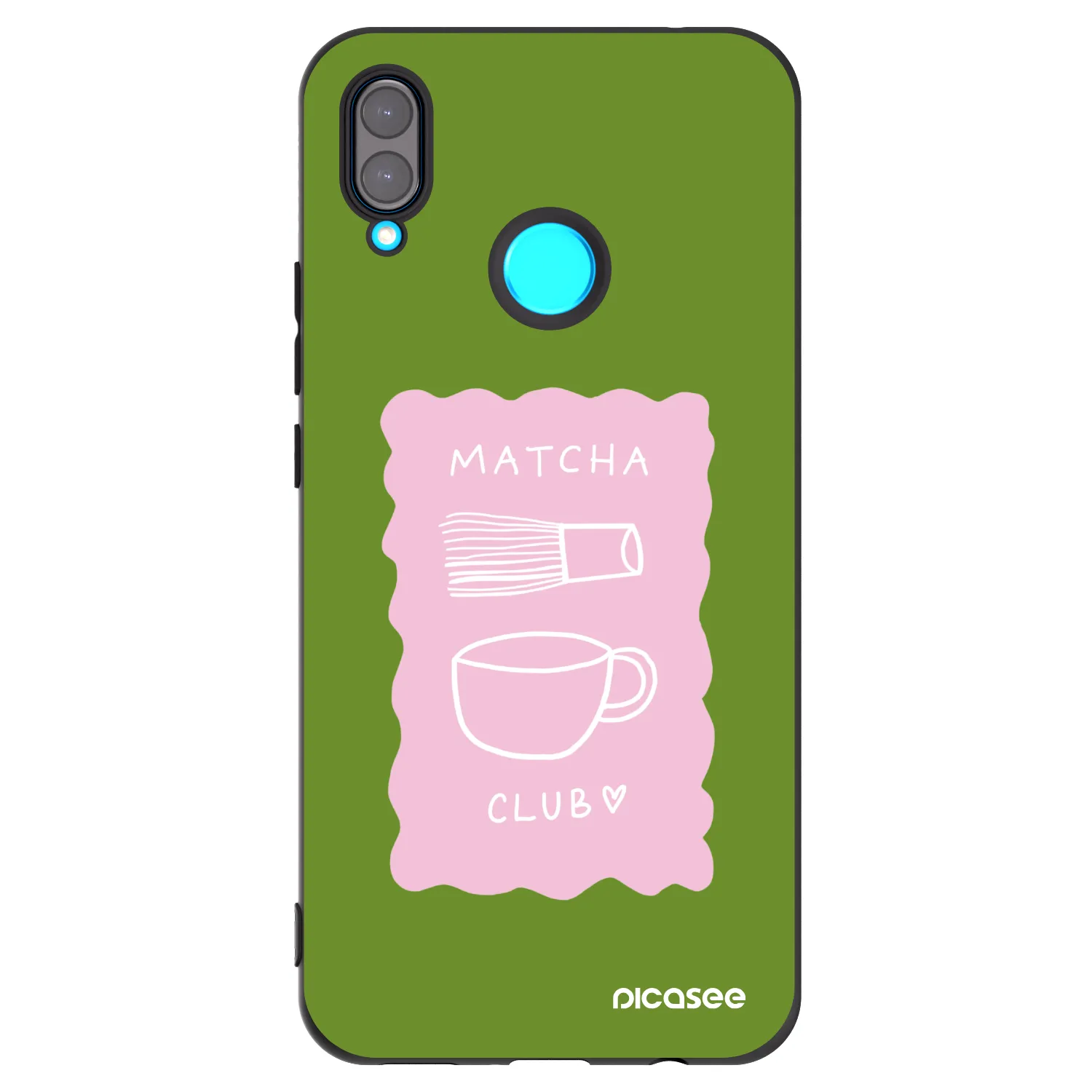 Picasee silikonowe czarne etui na Huawei Nova 3i - Matcha club