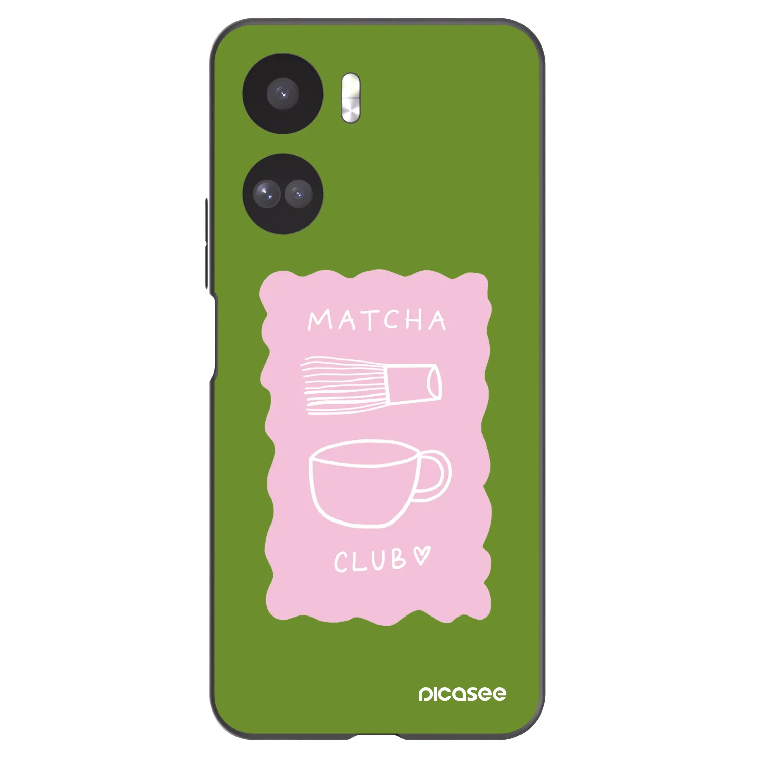 Picasee silikonowe czarne etui na Honor 90 Lite 5G - Matcha club
