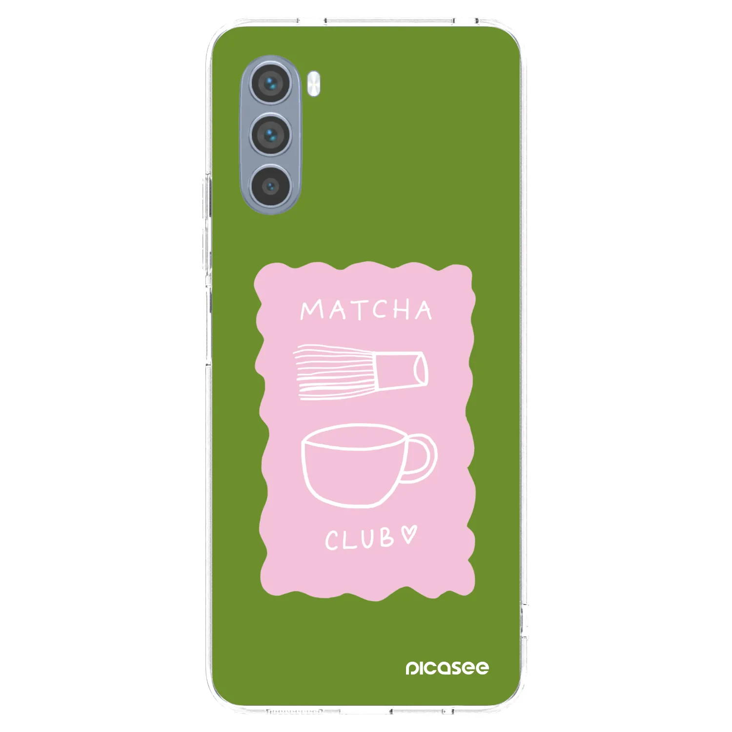 Picasee silikonowe przeźroczyste etui na Motorola Moto G62 - Matcha club