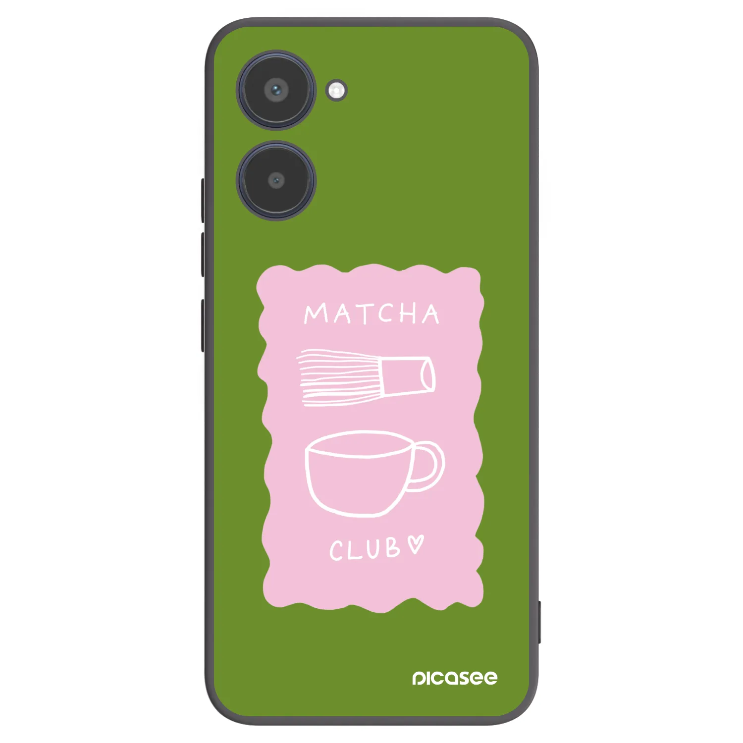 Picasee silikonowe czarne etui na Realme 10 4G - Matcha club