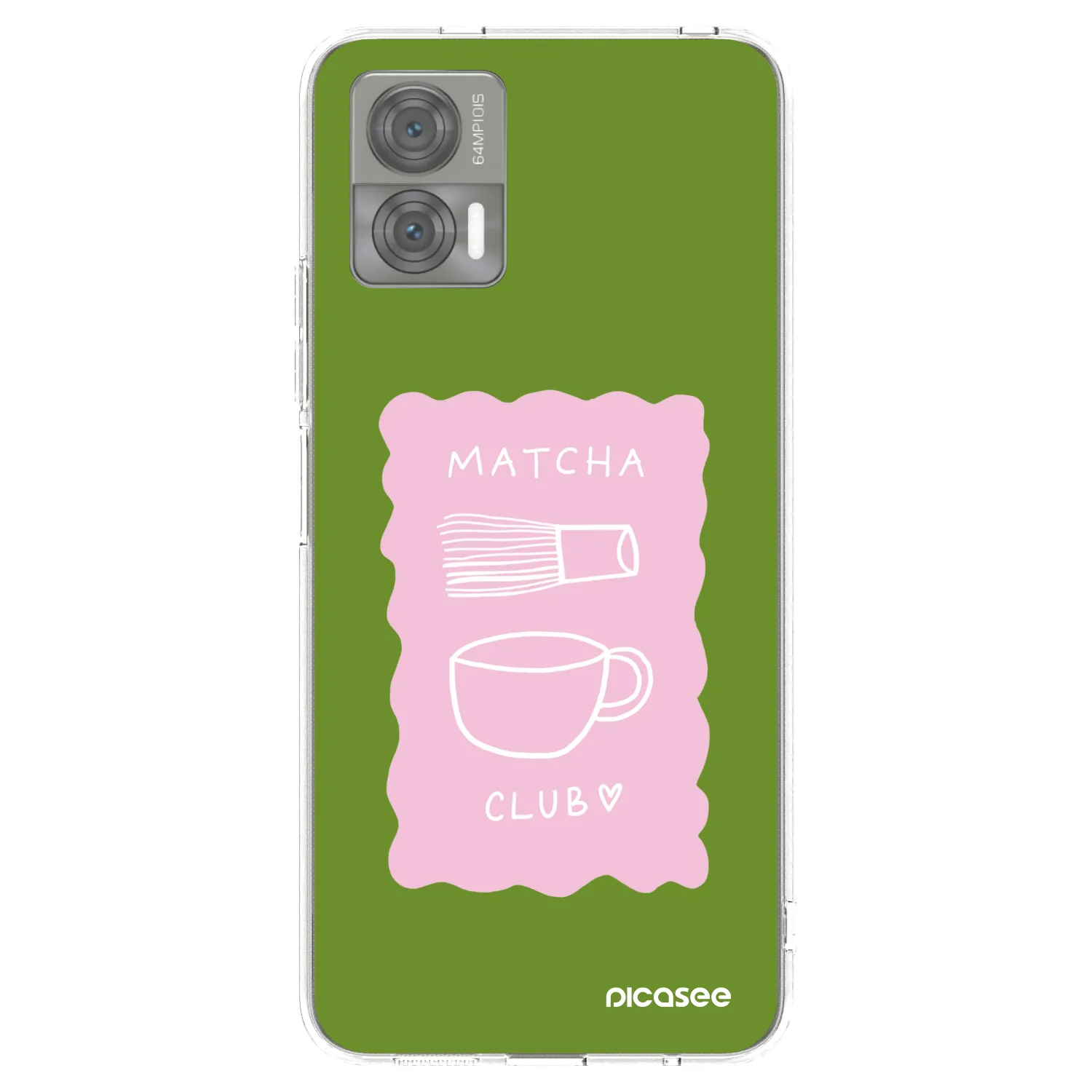 Picasee silikonowe przeźroczyste etui na Motorola Edge 30 Neo - Matcha club